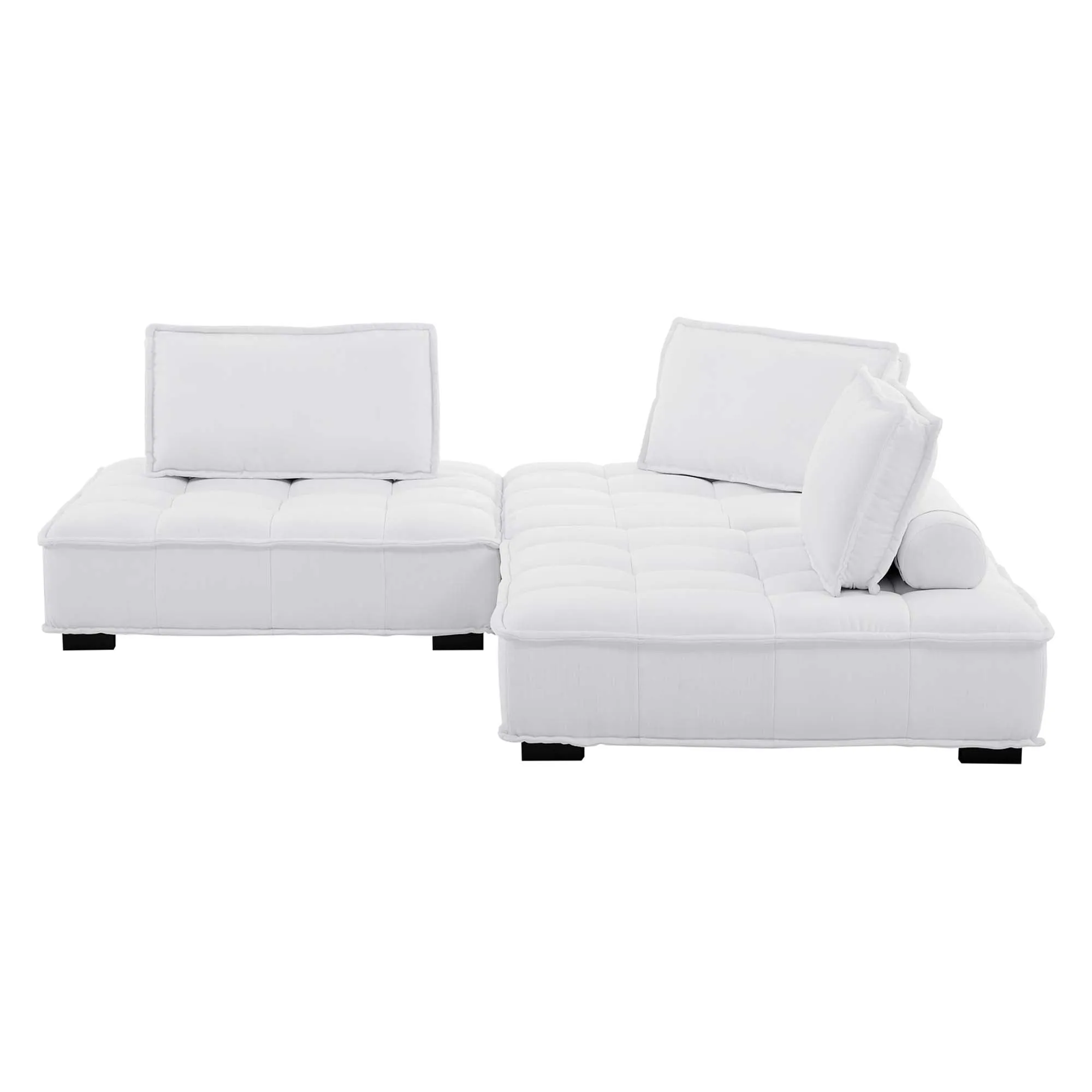 Saunter 3-Piece Tufted Fabric Fabric Sofa by Modway