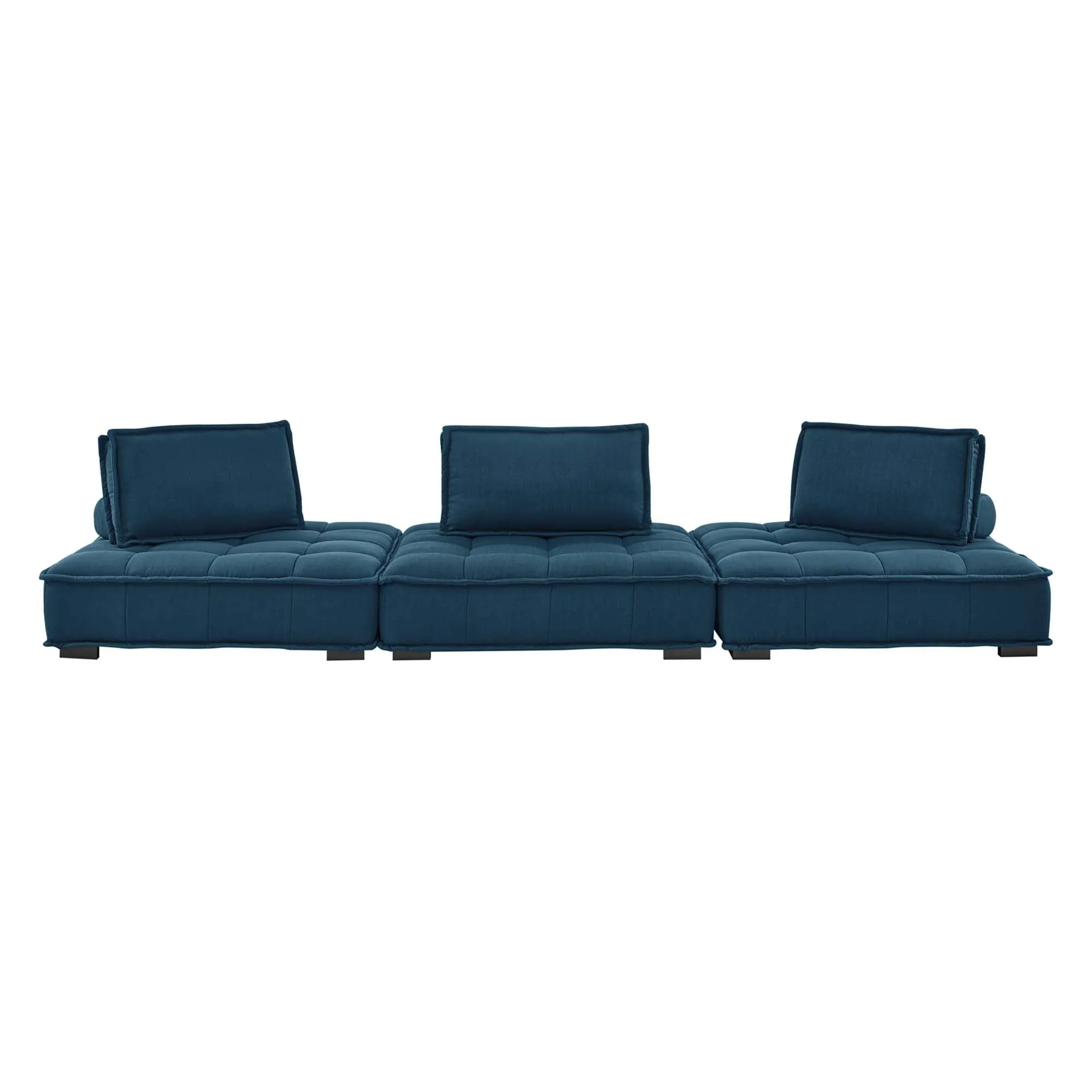 Saunter 3-Piece Tufted Fabric Fabric Sofa by Modway