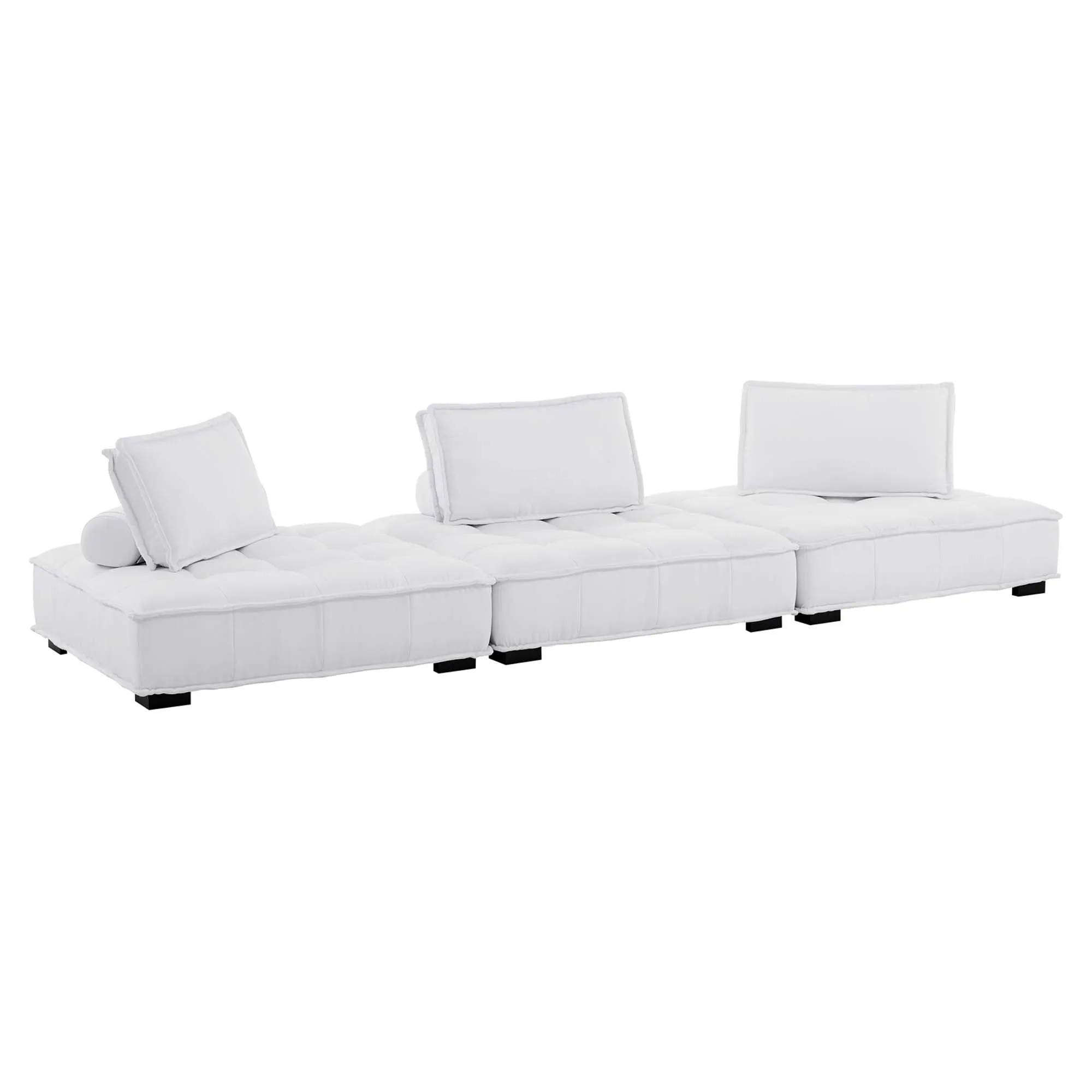Saunter 3-Piece Tufted Fabric Fabric Sofa by Modway