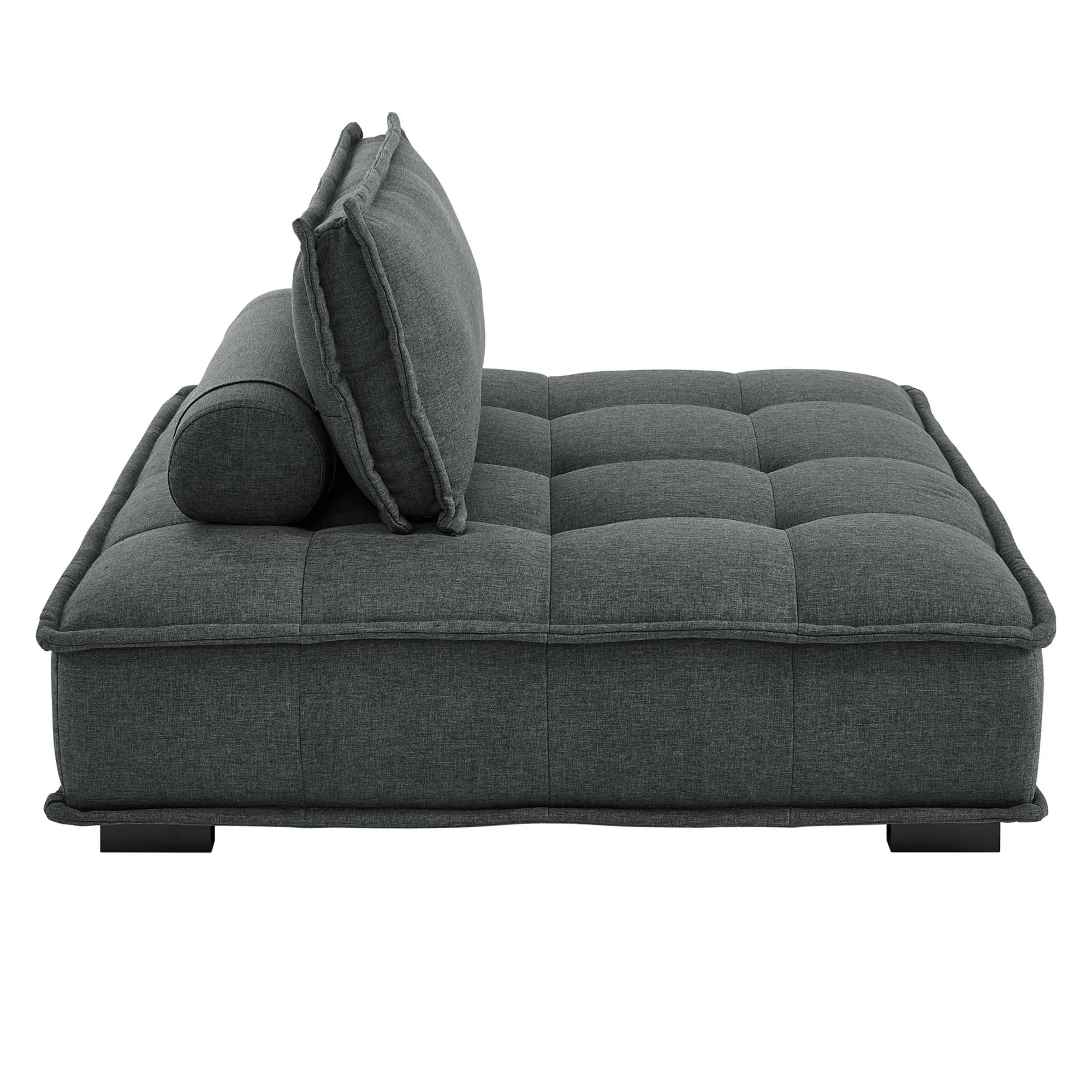 Saunter 5-Piece Tufted Fabric Fabric Sectional Sofa by Modway