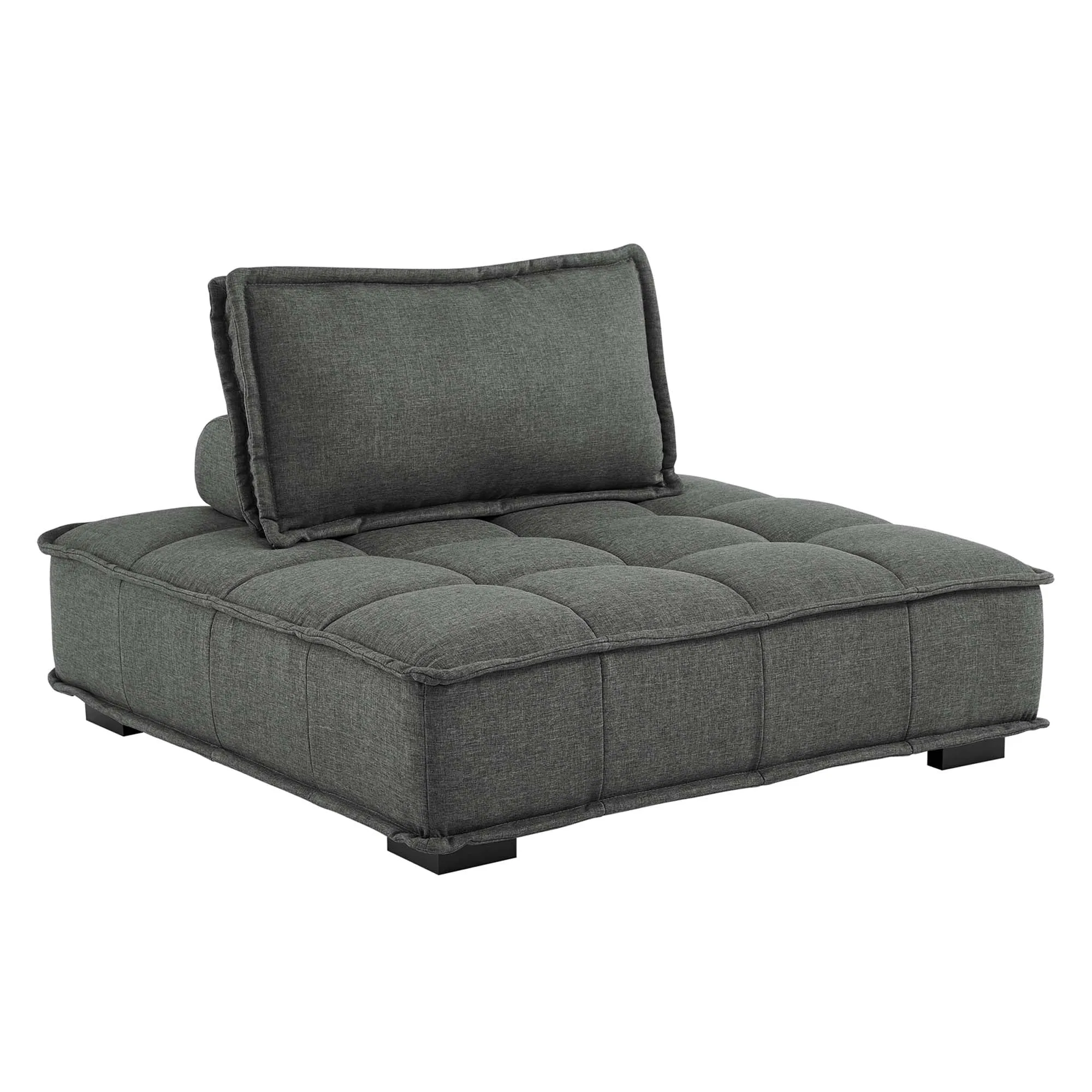Saunter 5-Piece Tufted Fabric Fabric Sectional Sofa by Modway