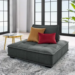 Saunter Tufted Fabric Armless Chair by Modway