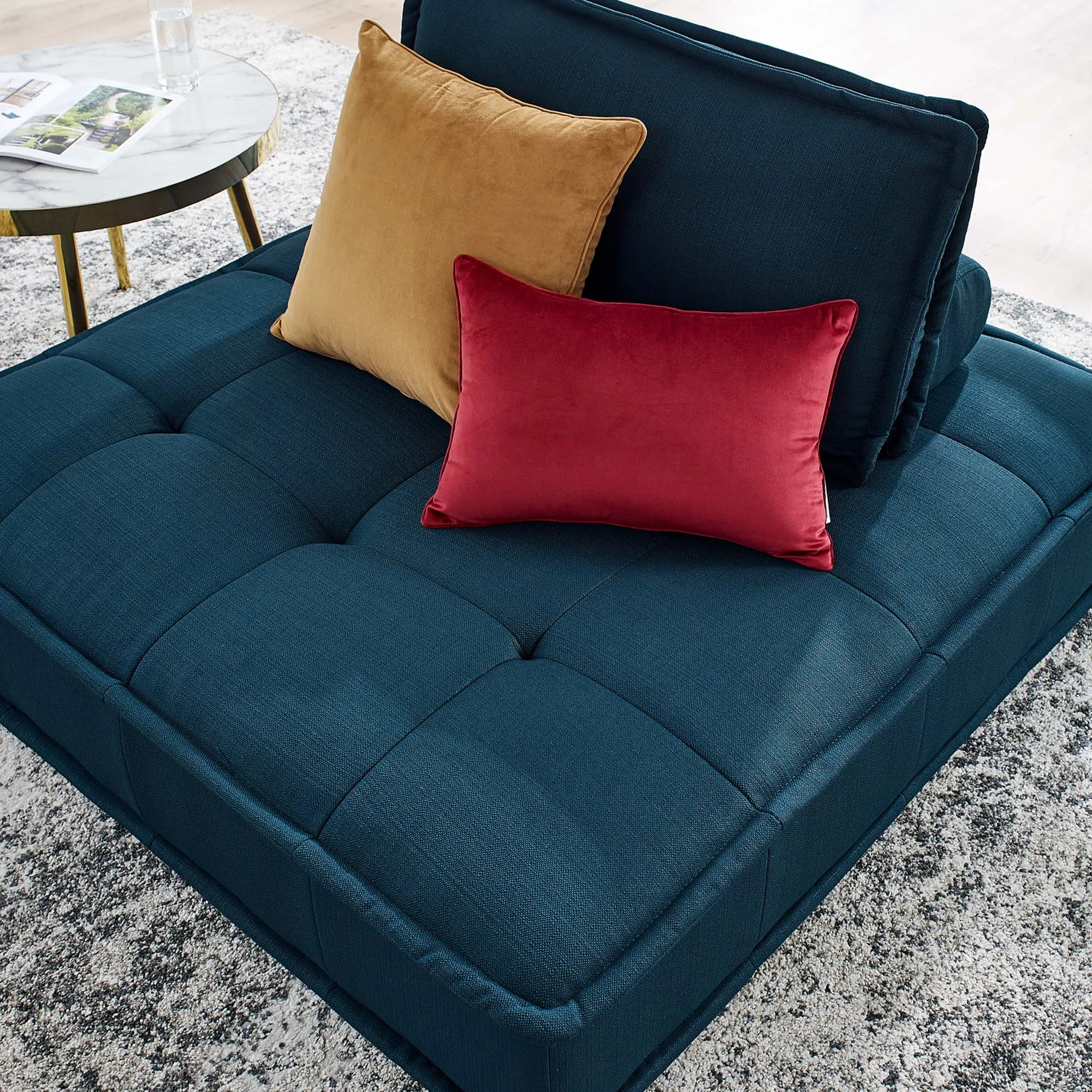 Saunter Tufted Fabric Armless Chair by Modway