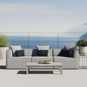 Saybrook Outdoor Patio Upholstered 3-Piece Sectional Sofa by Modway