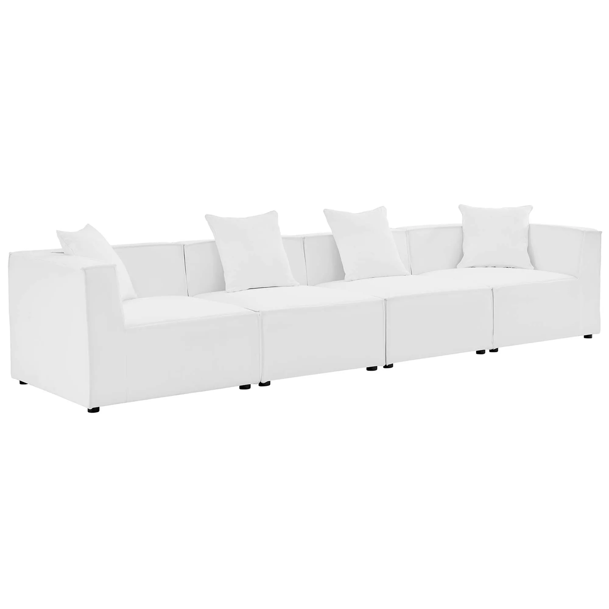 Saybrook Outdoor Patio Upholstered 4-Piece Sectional Sofa by Modway
