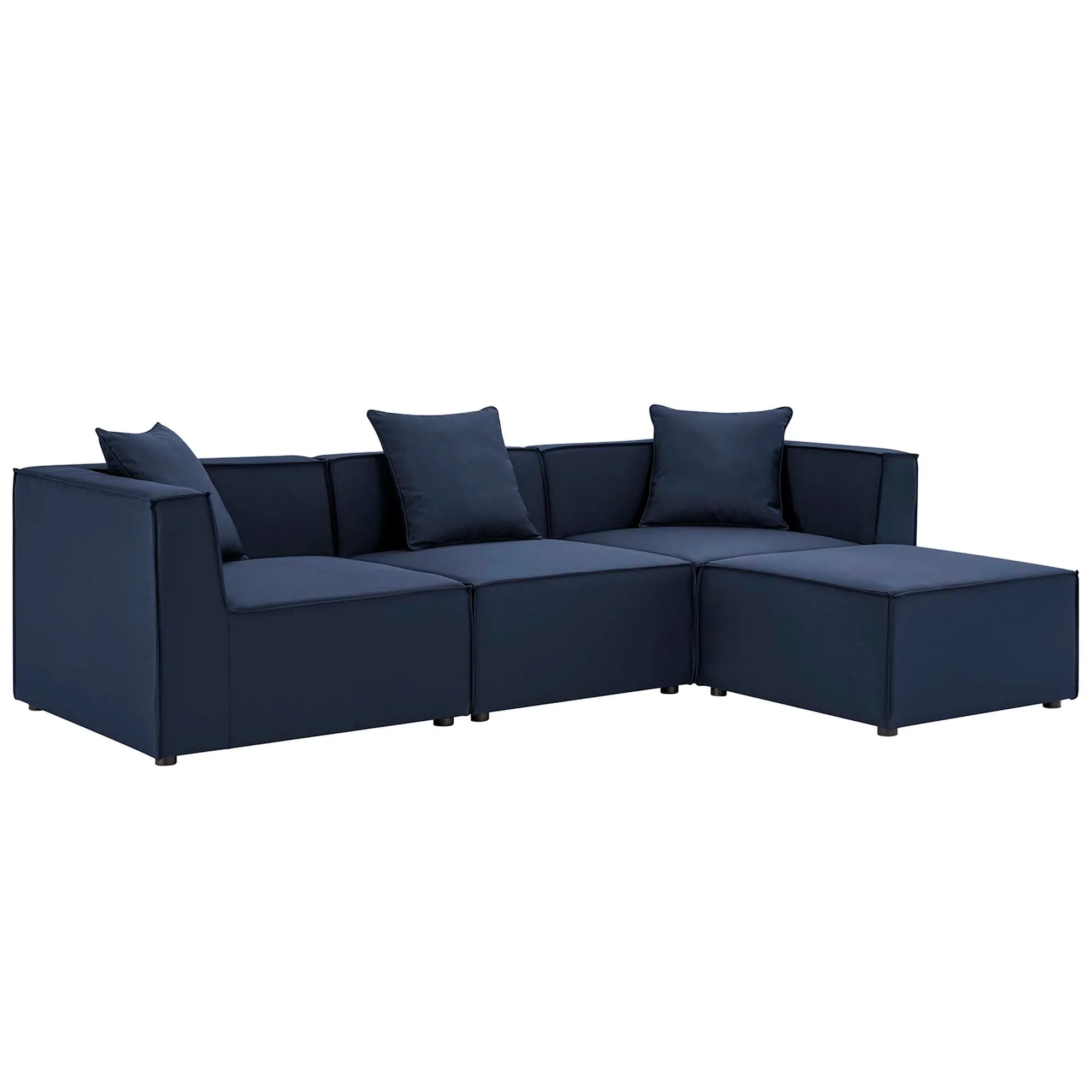 Saybrook Outdoor Patio Upholstered 4-Piece Sectional Sofa by Modway