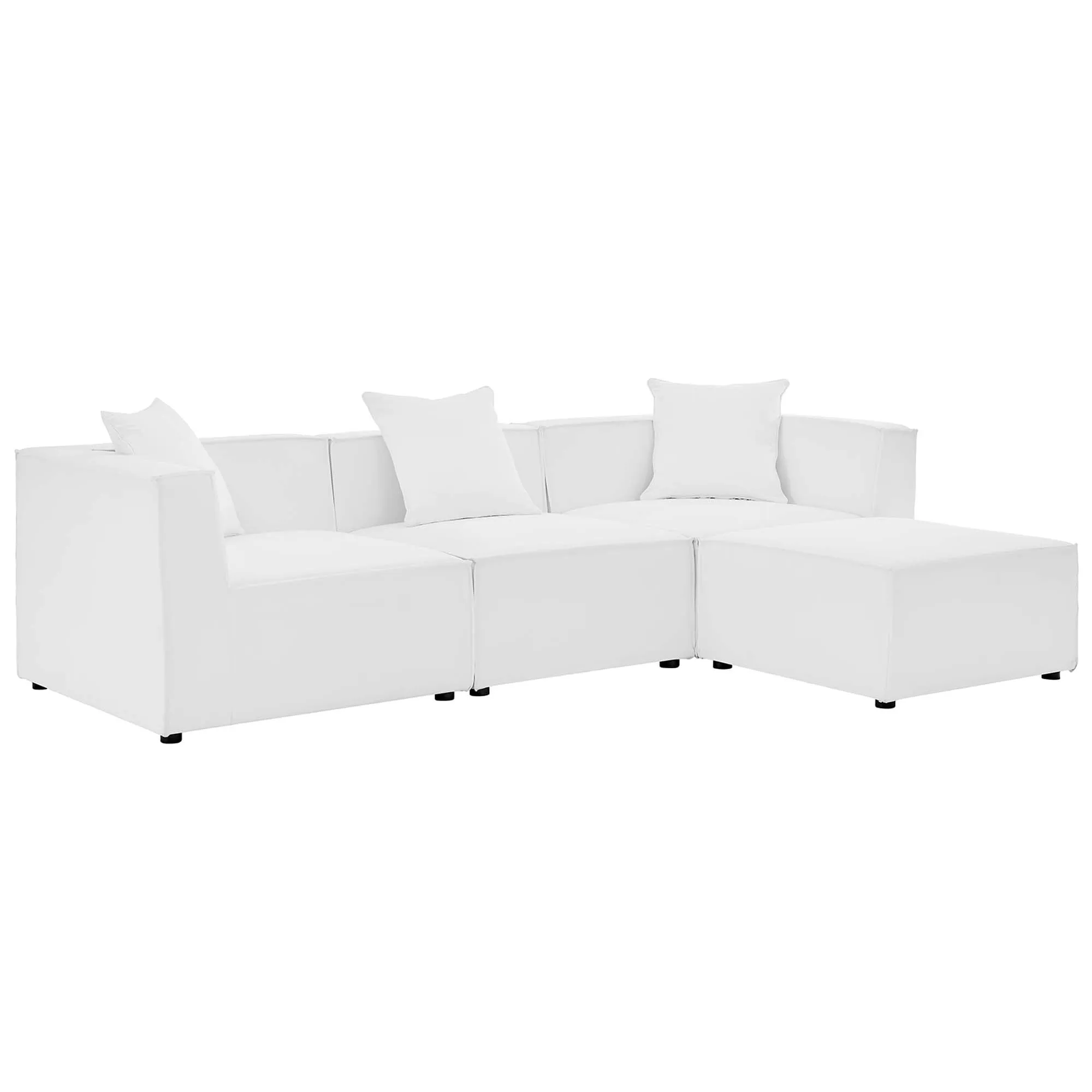 Saybrook Outdoor Patio Upholstered 4-Piece Sectional Sofa by Modway