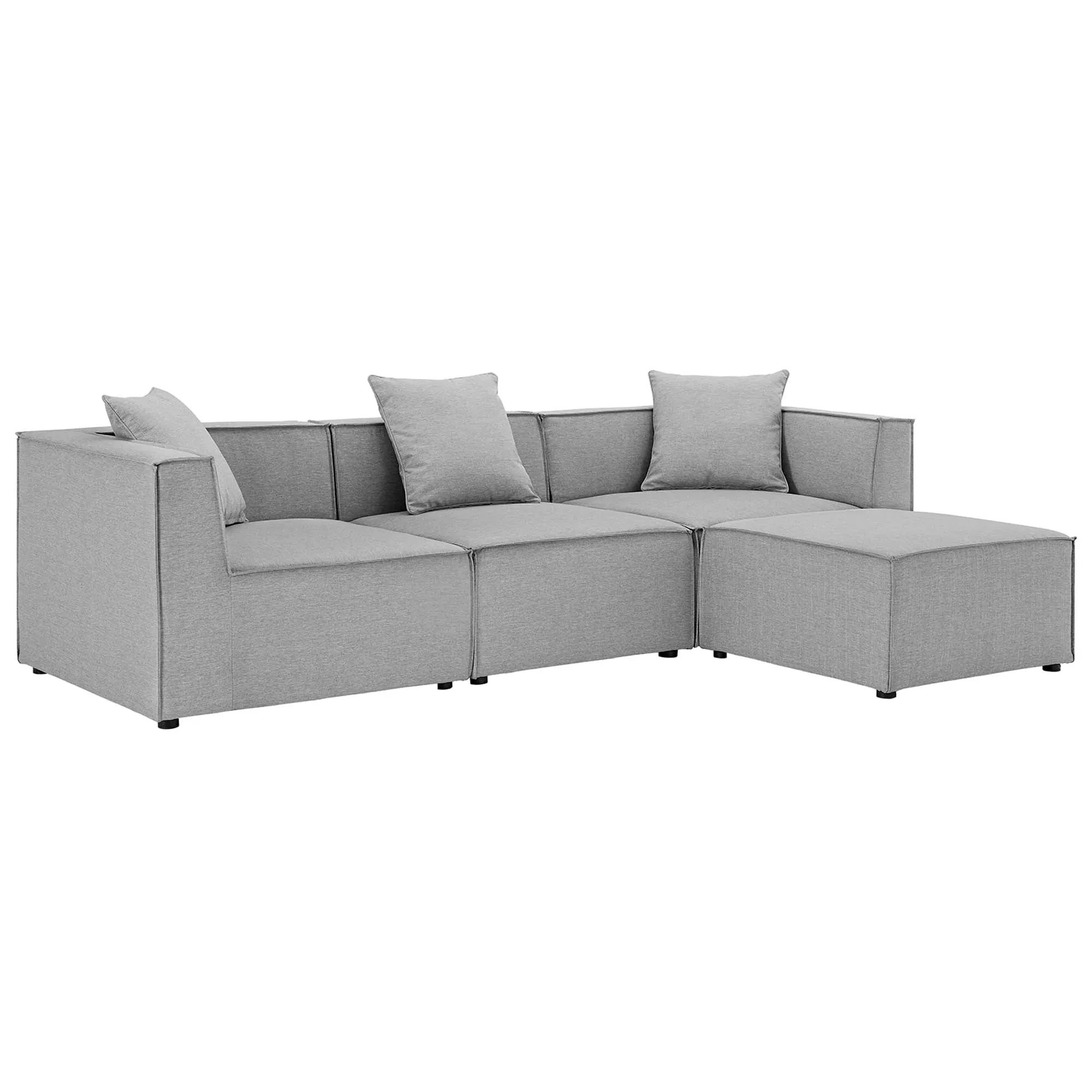 Saybrook Outdoor Patio Upholstered 4-Piece Sectional Sofa by Modway
