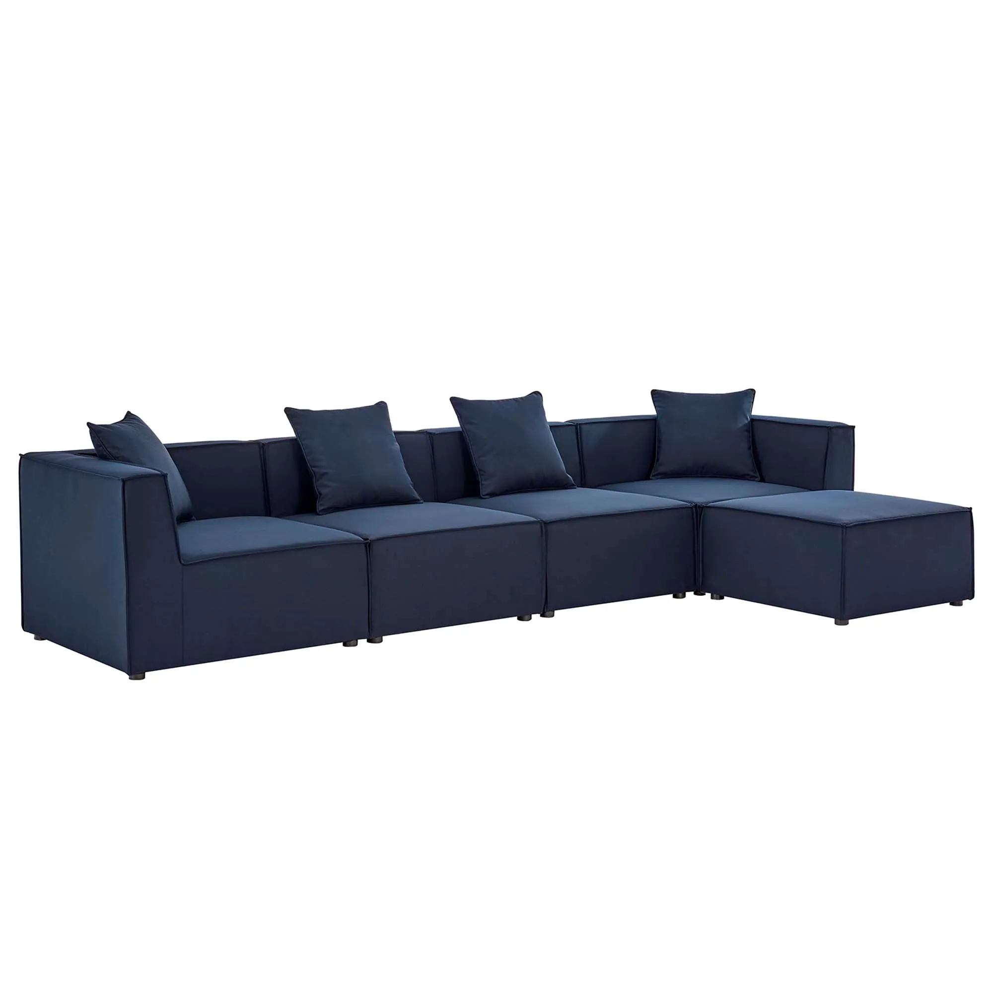 Saybrook Outdoor Patio Upholstered 5-Piece Sectional Sofa by Modway