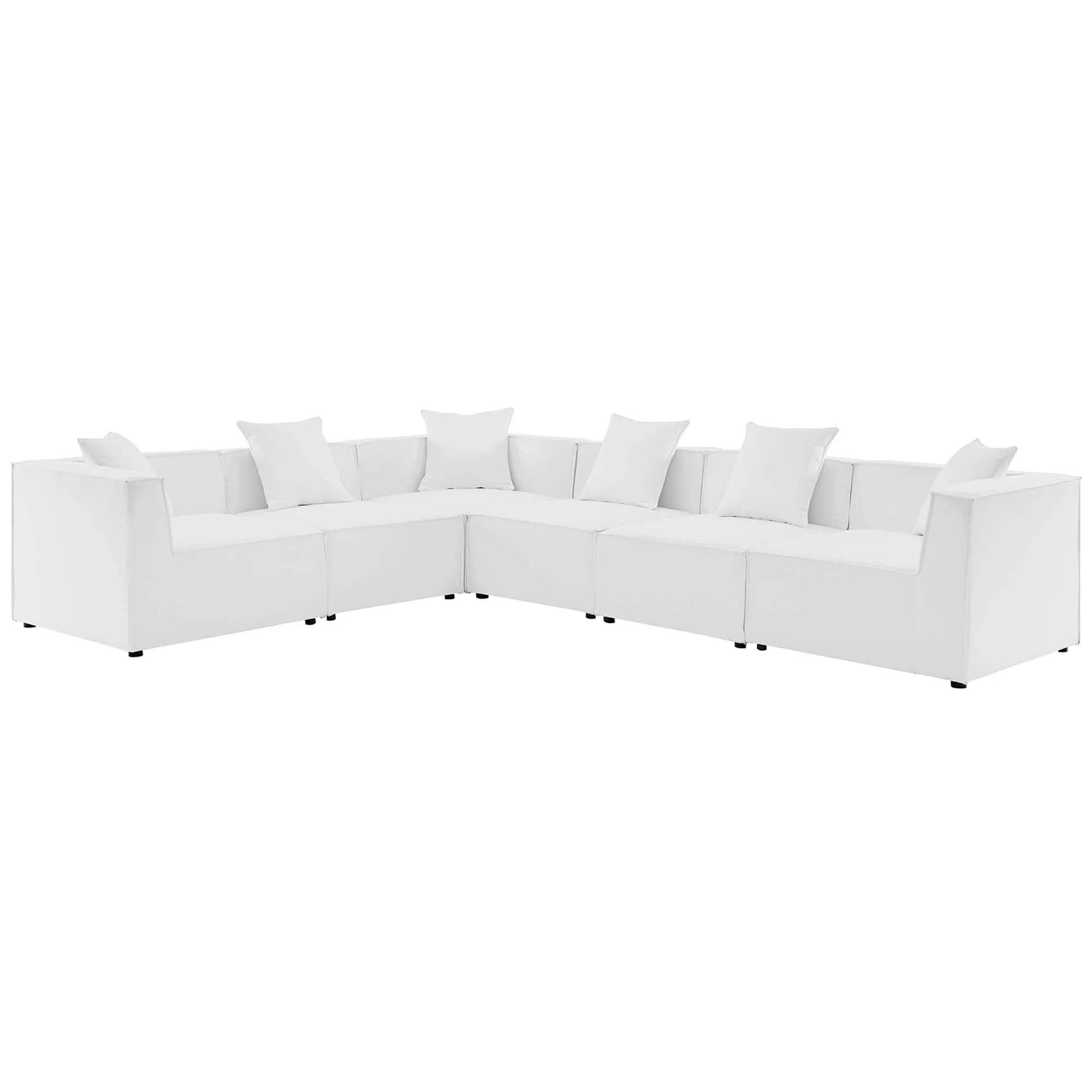 Saybrook Outdoor Patio Upholstered 6-Piece Sectional Sofa by Modway