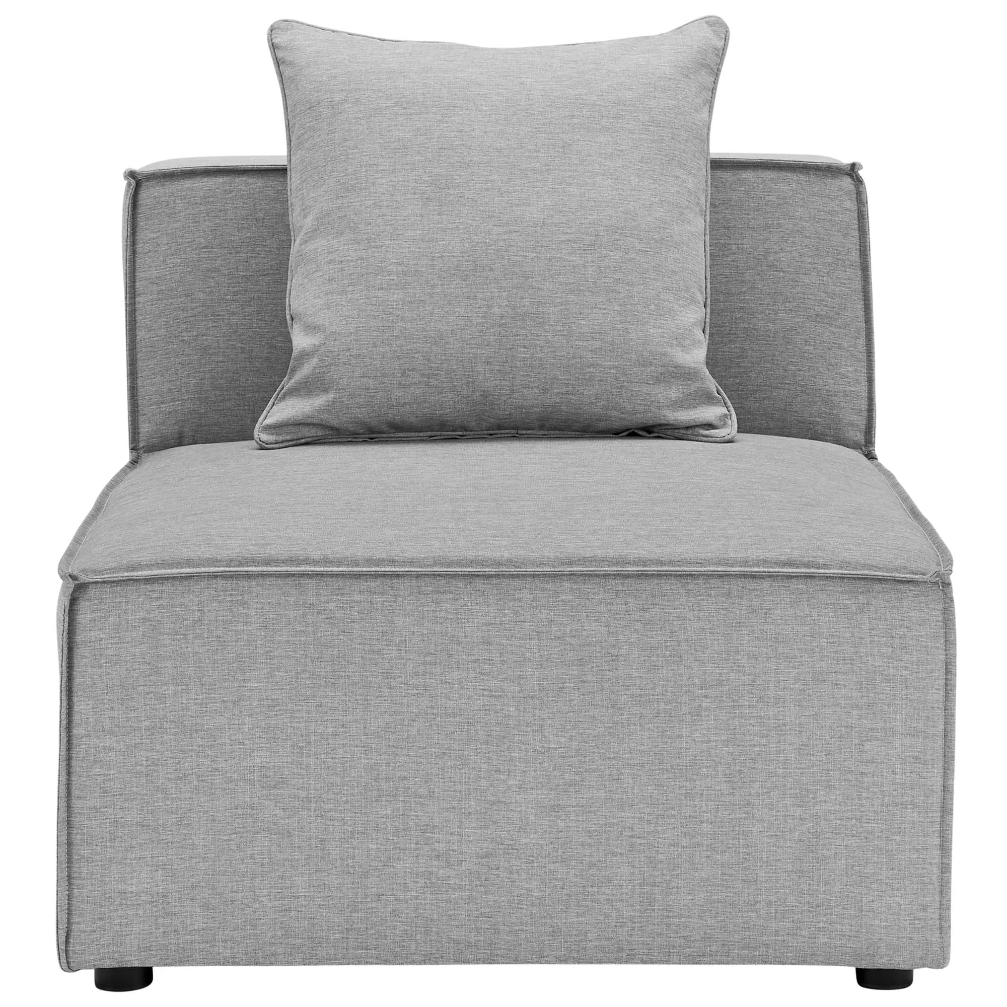 Saybrook Outdoor Patio Upholstered Sectional Sofa Armless Chair by Modway