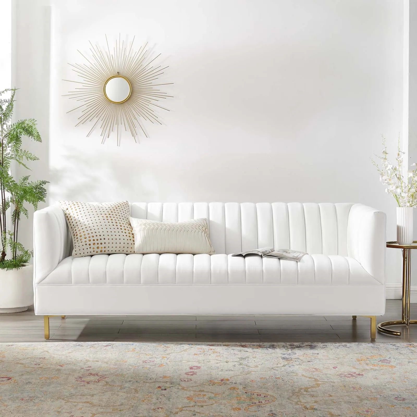 Shift Channel Tufted Performance Velvet Sofa by Modway
