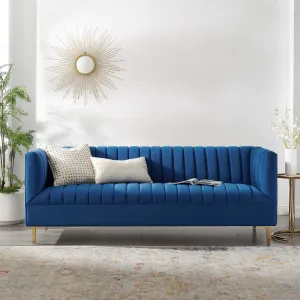 Shift Channel Tufted Performance Velvet Sofa by Modway