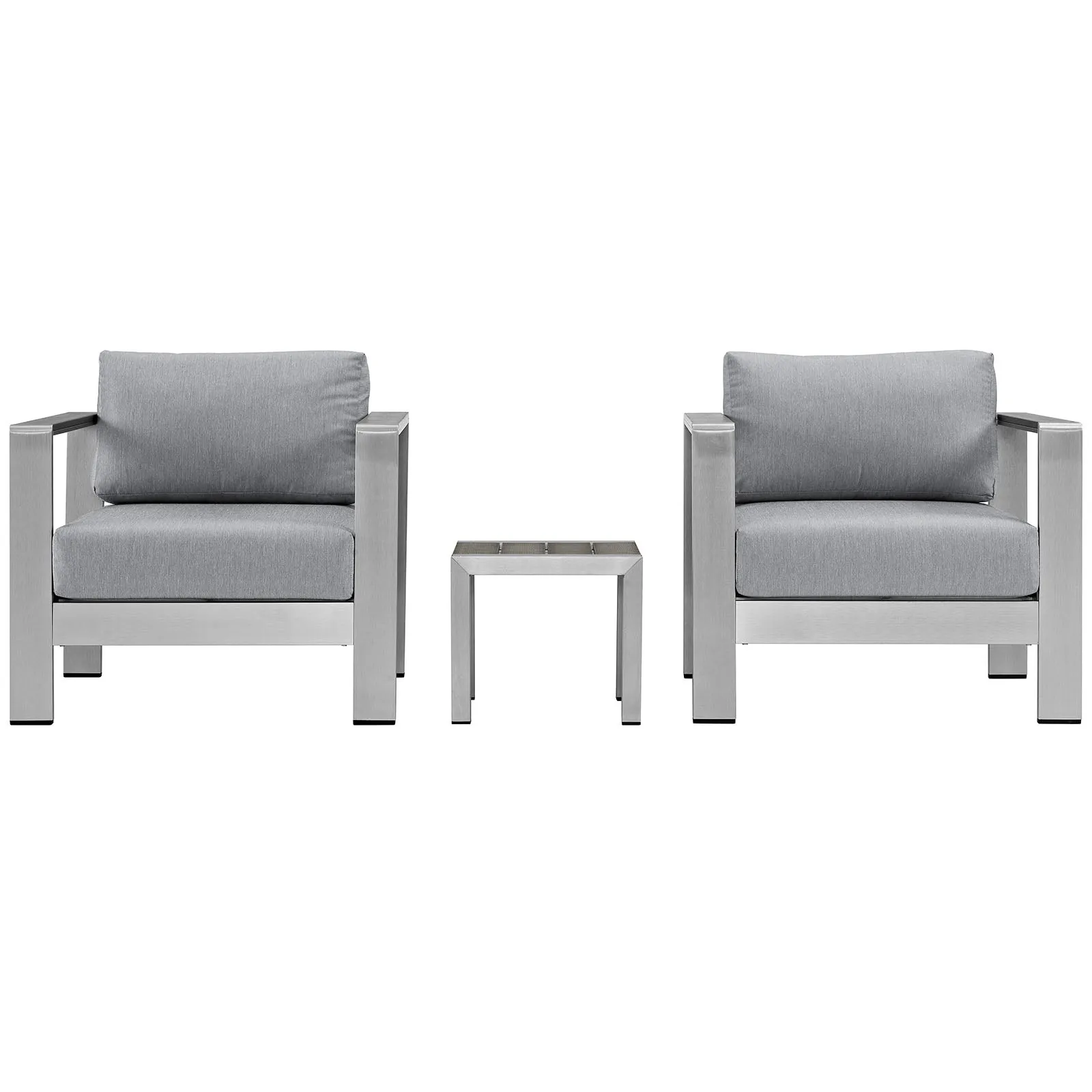 Shore 3 Piece Outdoor Patio Aluminum Set by Modway