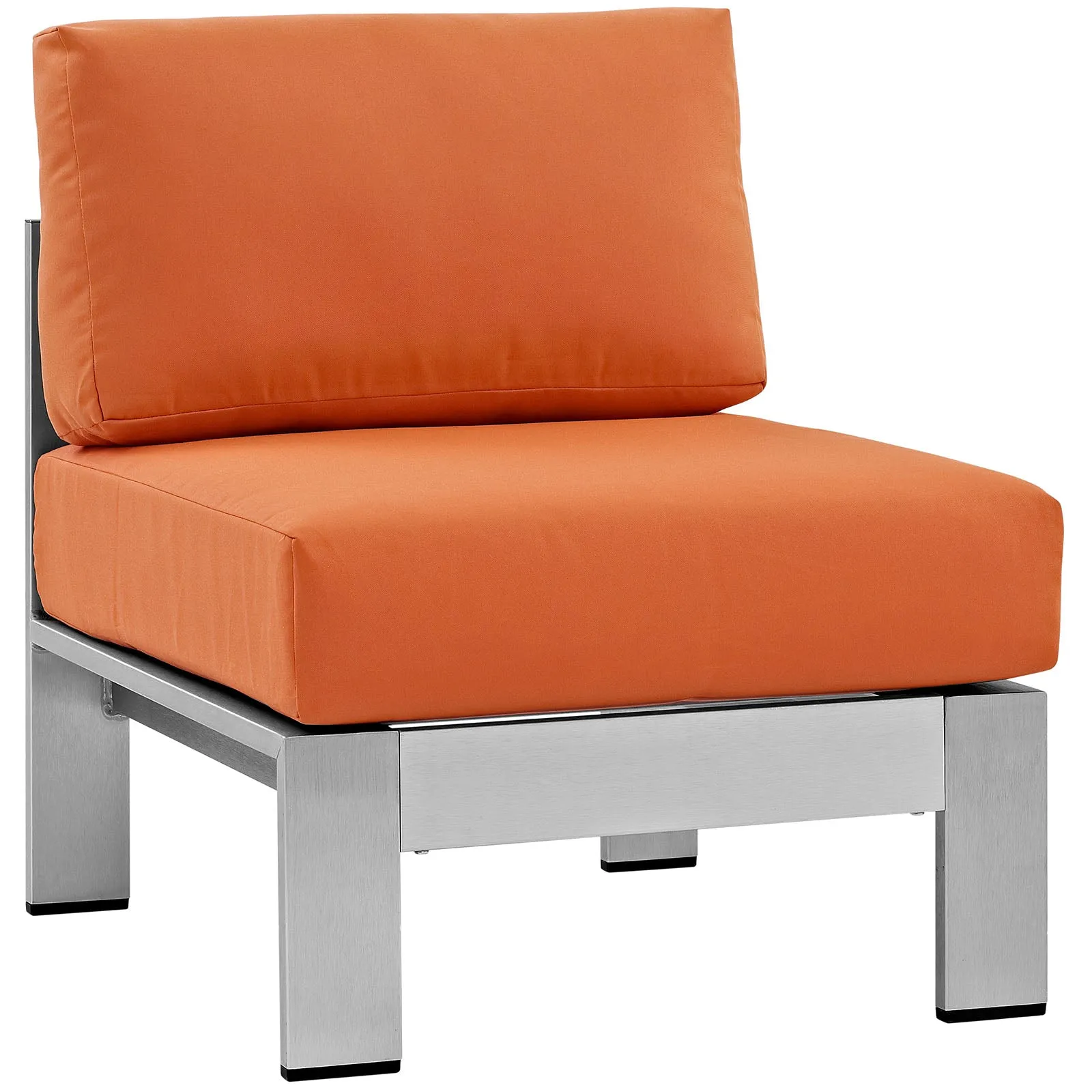 Shore 6 Piece Outdoor Patio Aluminum Sectional Sofa Set by Modway
