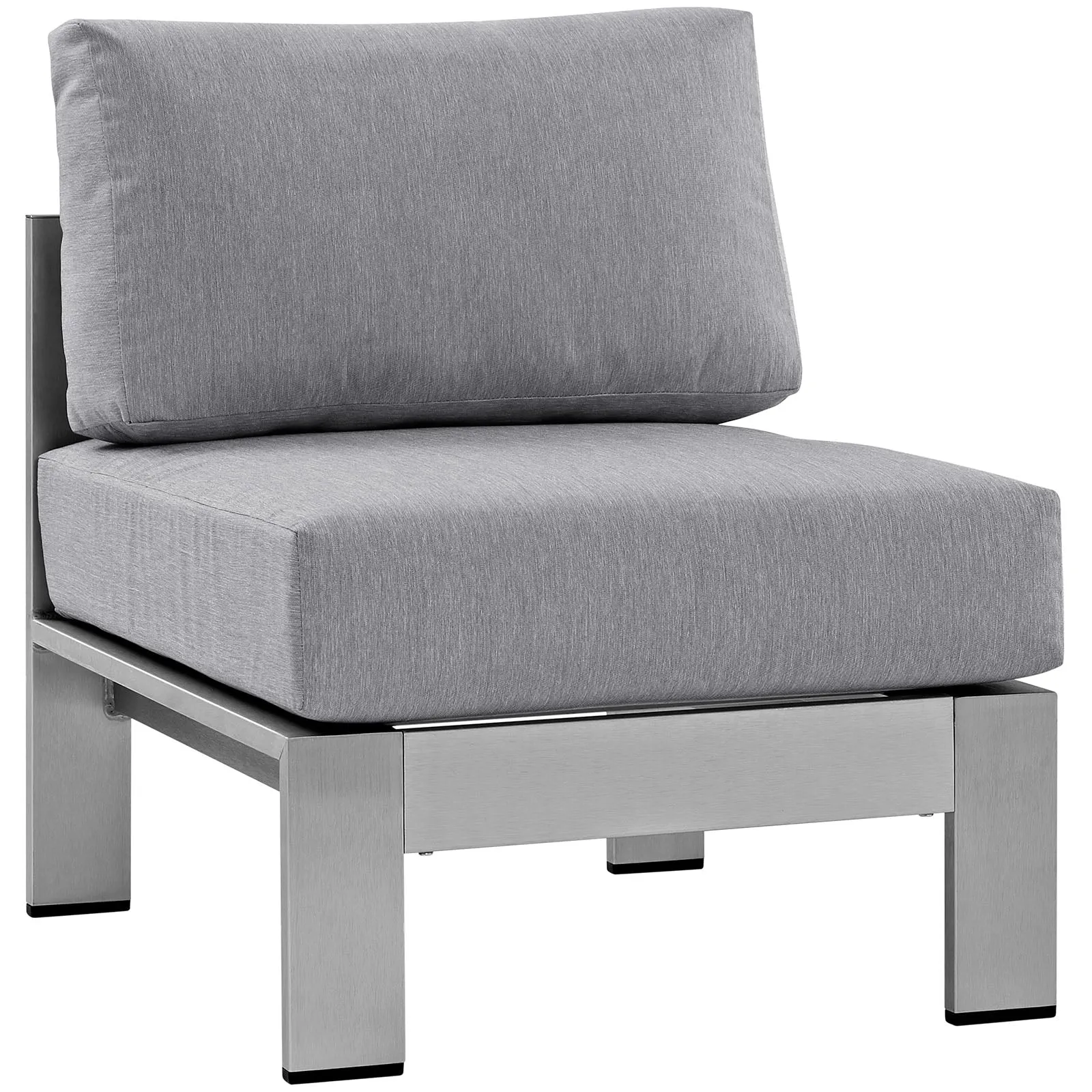 Shore 7 Piece Outdoor Patio Aluminum Sectional Sofa Set by Modway
