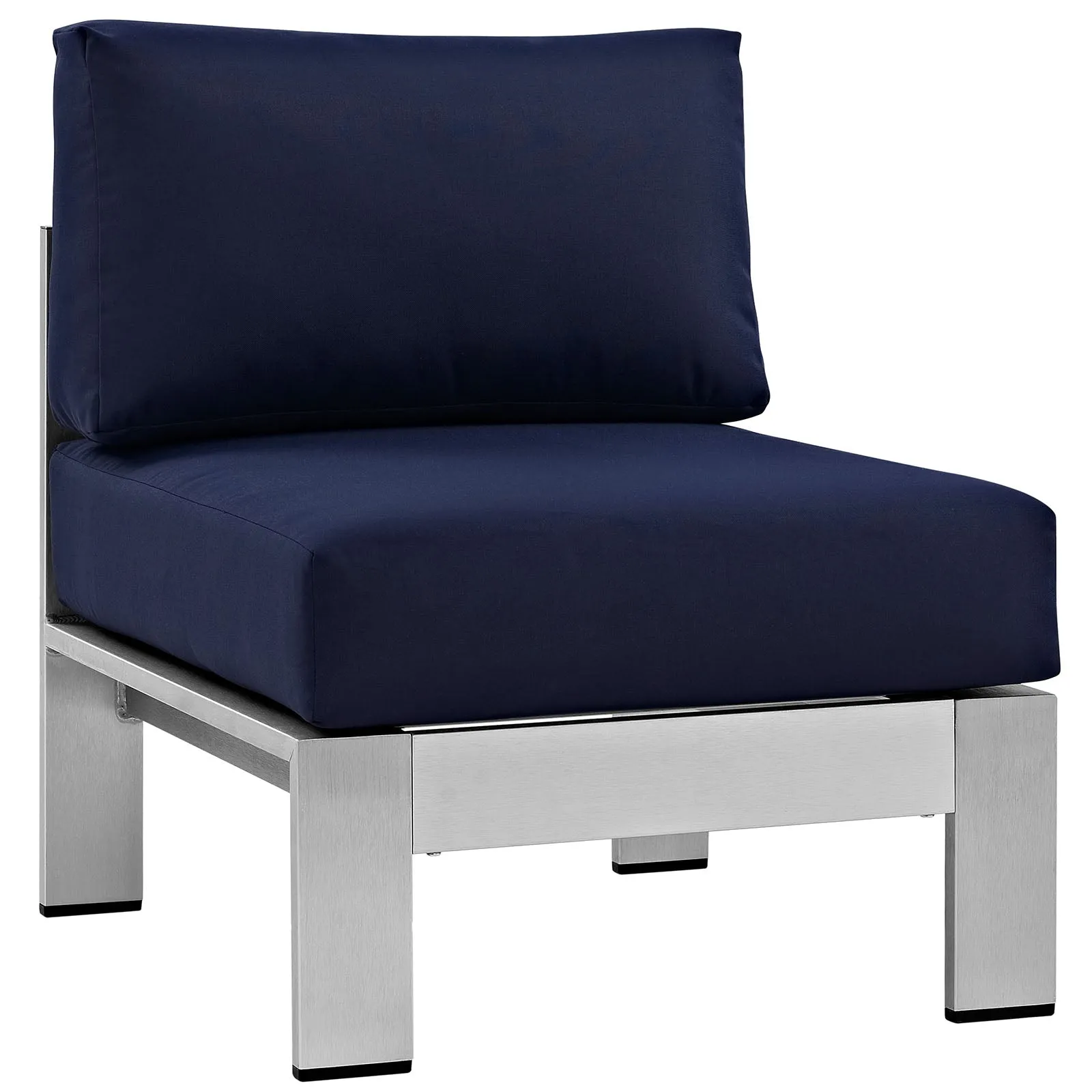 Shore 7 Piece Outdoor Patio Aluminum Sectional Sofa Set by Modway