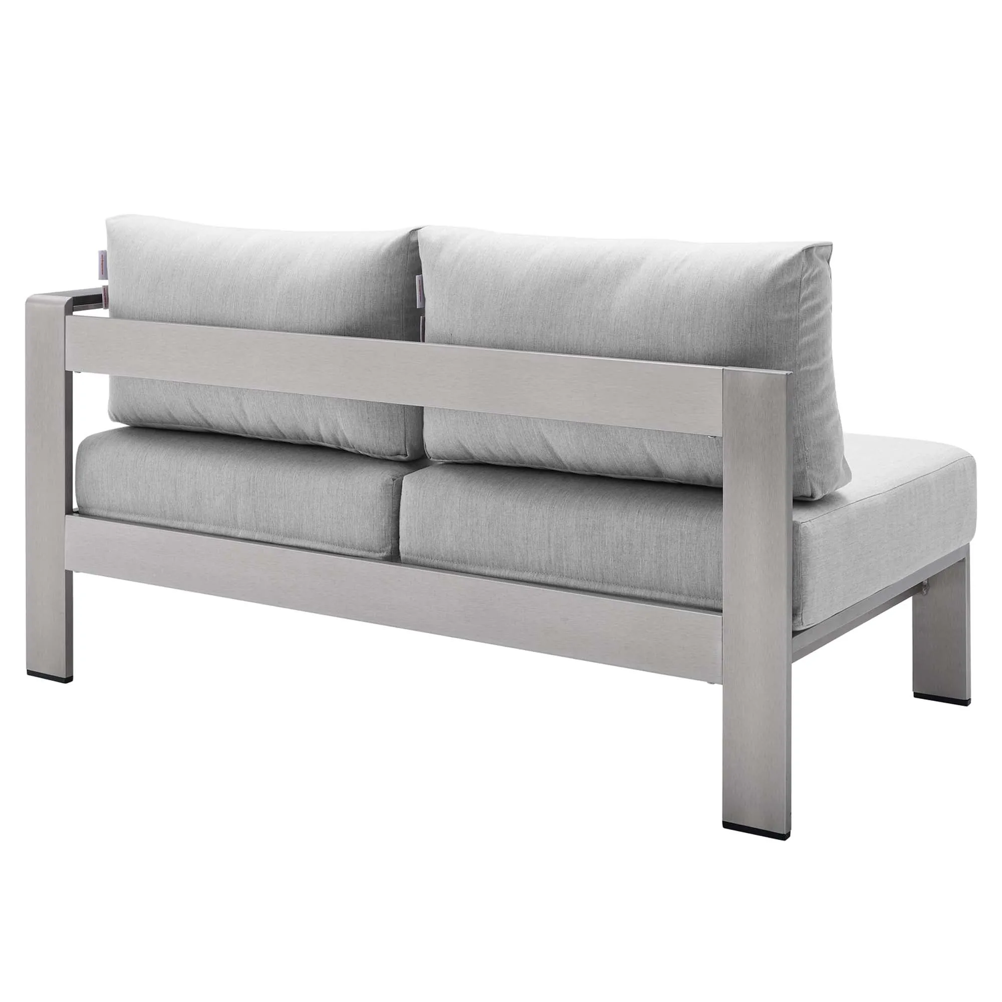Shore 7 Piece Sunbrella® Fabric Outdoor Patio Aluminum Sectional Sofa Set by Modway