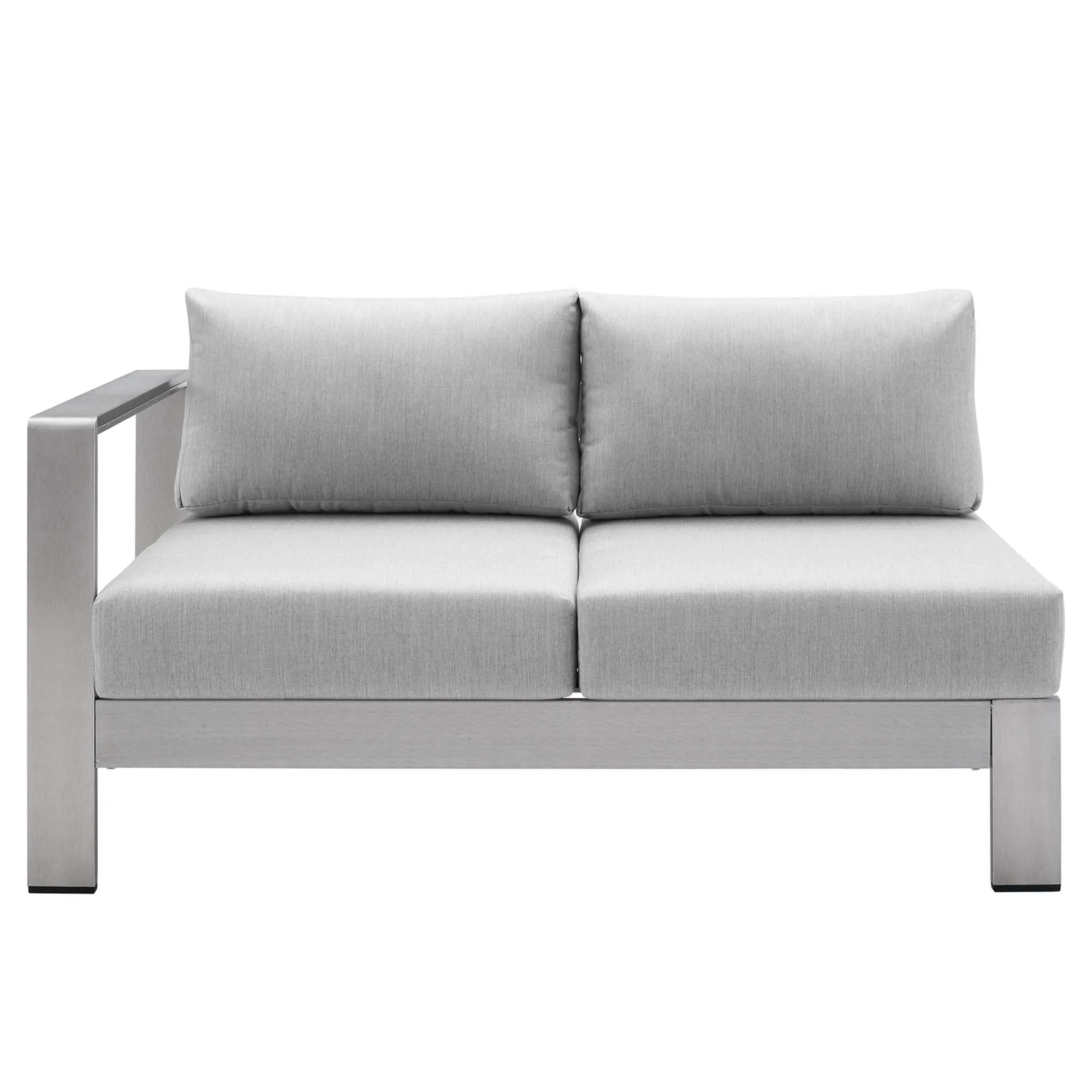 Shore 7 Piece Sunbrella® Fabric Outdoor Patio Aluminum Sectional Sofa Set by Modway
