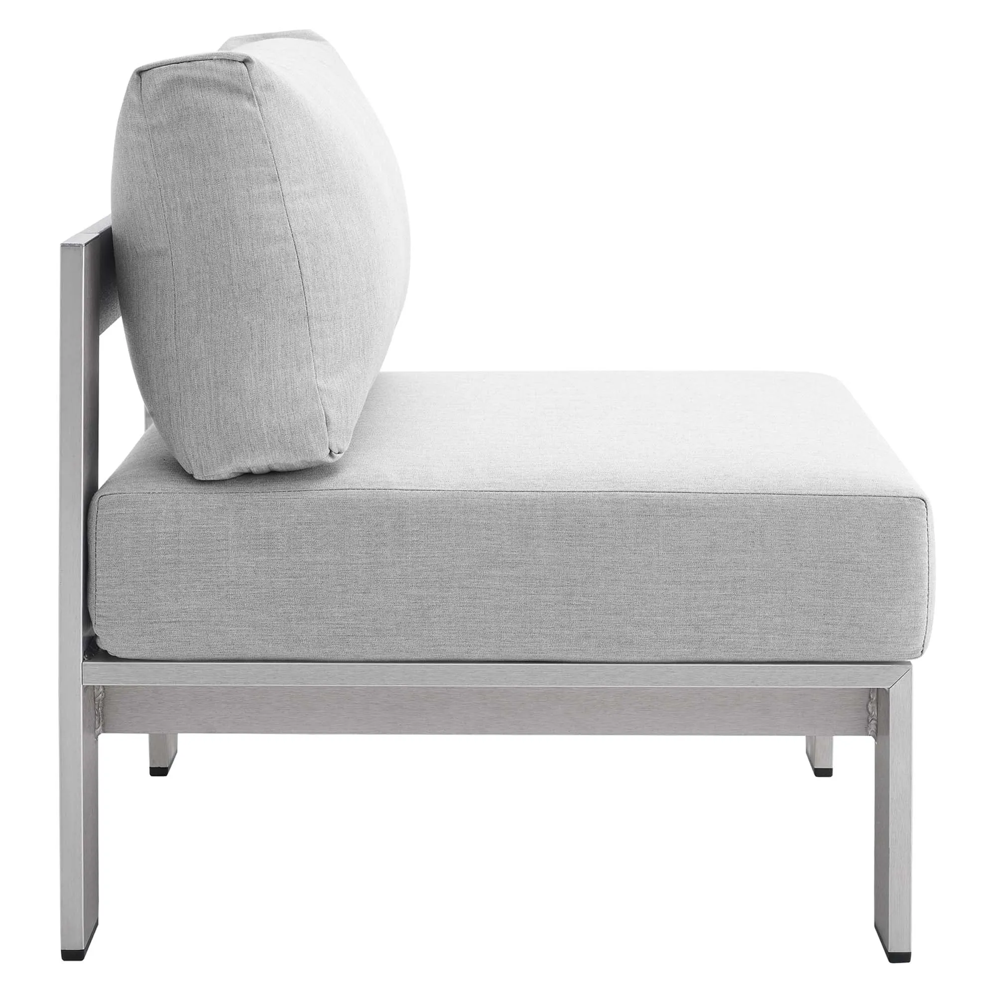 Shore 7 Piece Sunbrella® Fabric Outdoor Patio Aluminum Sectional Sofa Set by Modway