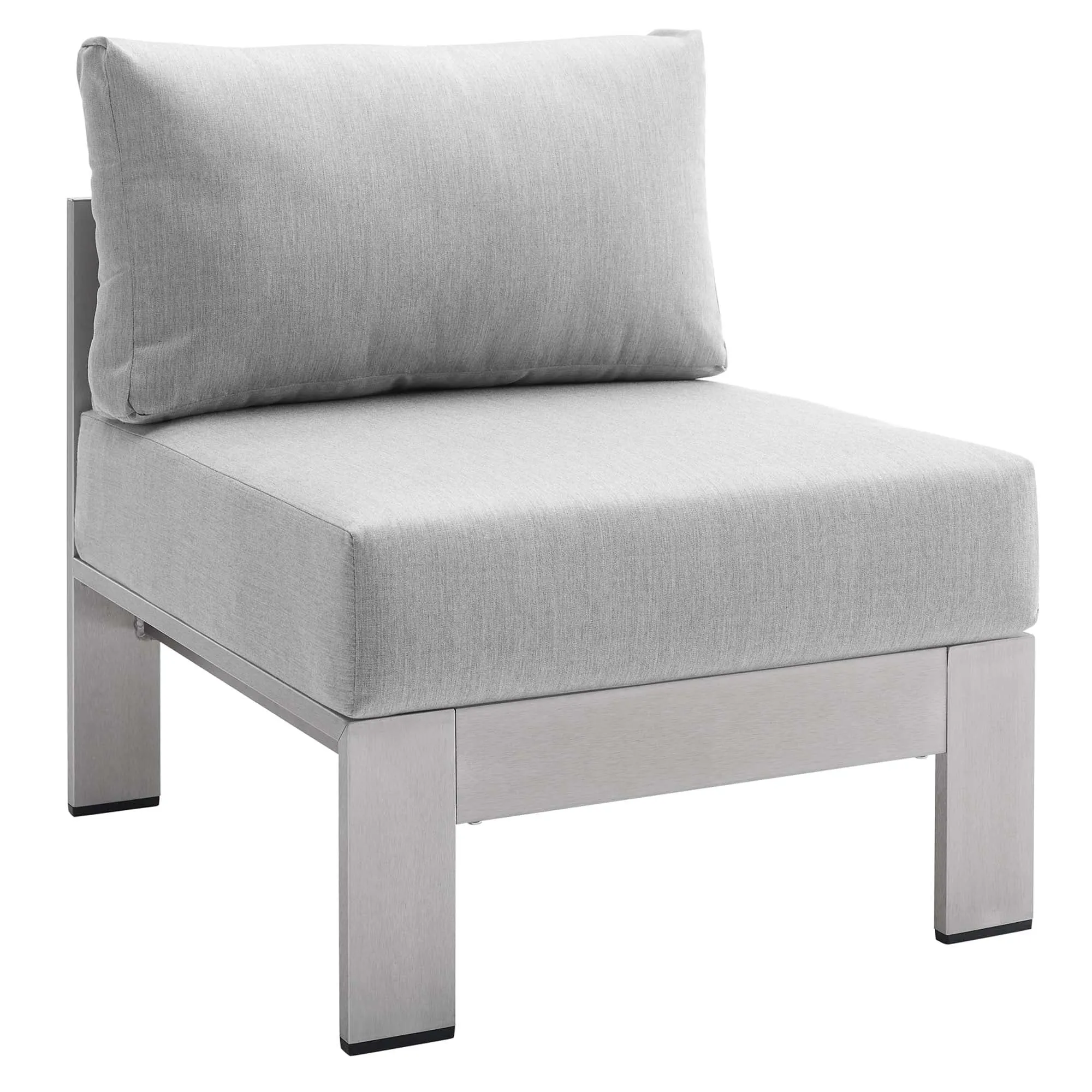 Shore 7 Piece Sunbrella® Fabric Outdoor Patio Aluminum Sectional Sofa Set by Modway