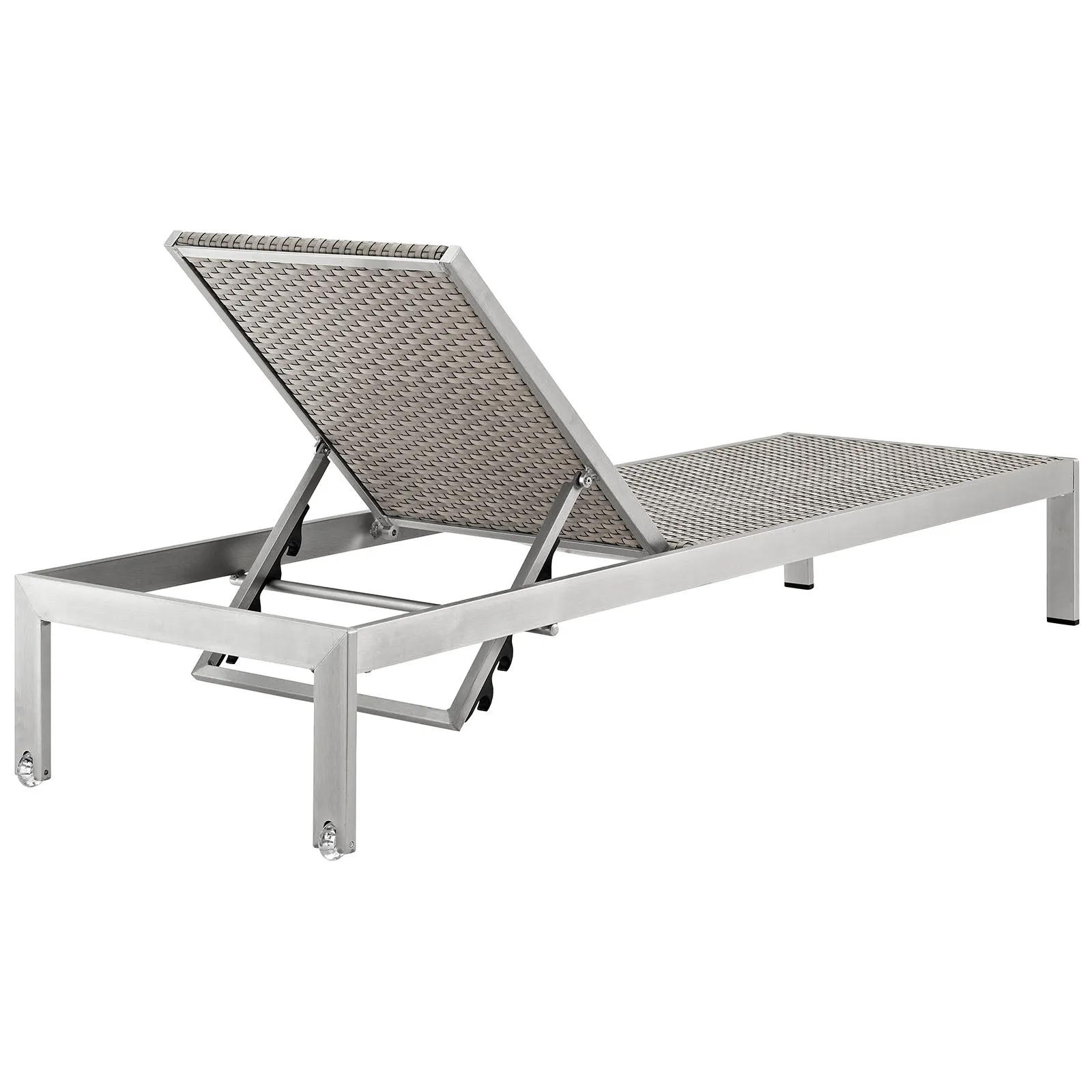 Shore Chaise Outdoor Patio Aluminum Set of 4 by Modway
