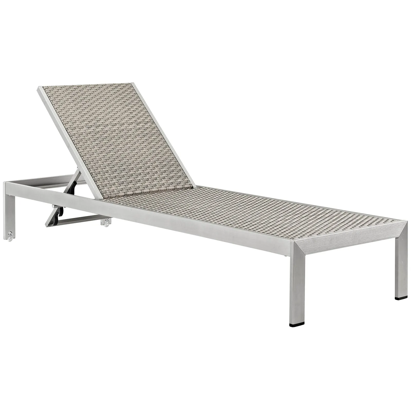 Shore Chaise Outdoor Patio Aluminum Set of 4 by Modway