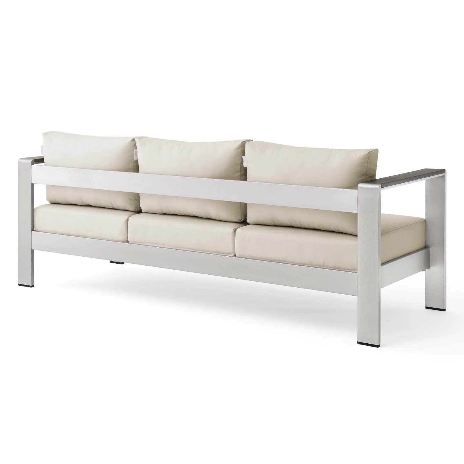 Shore Outdoor Patio Aluminum Sofa by Modway