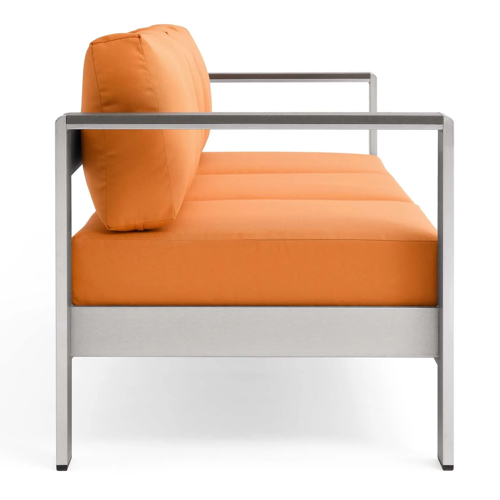 Shore Outdoor Patio Aluminum Sofa by Modway