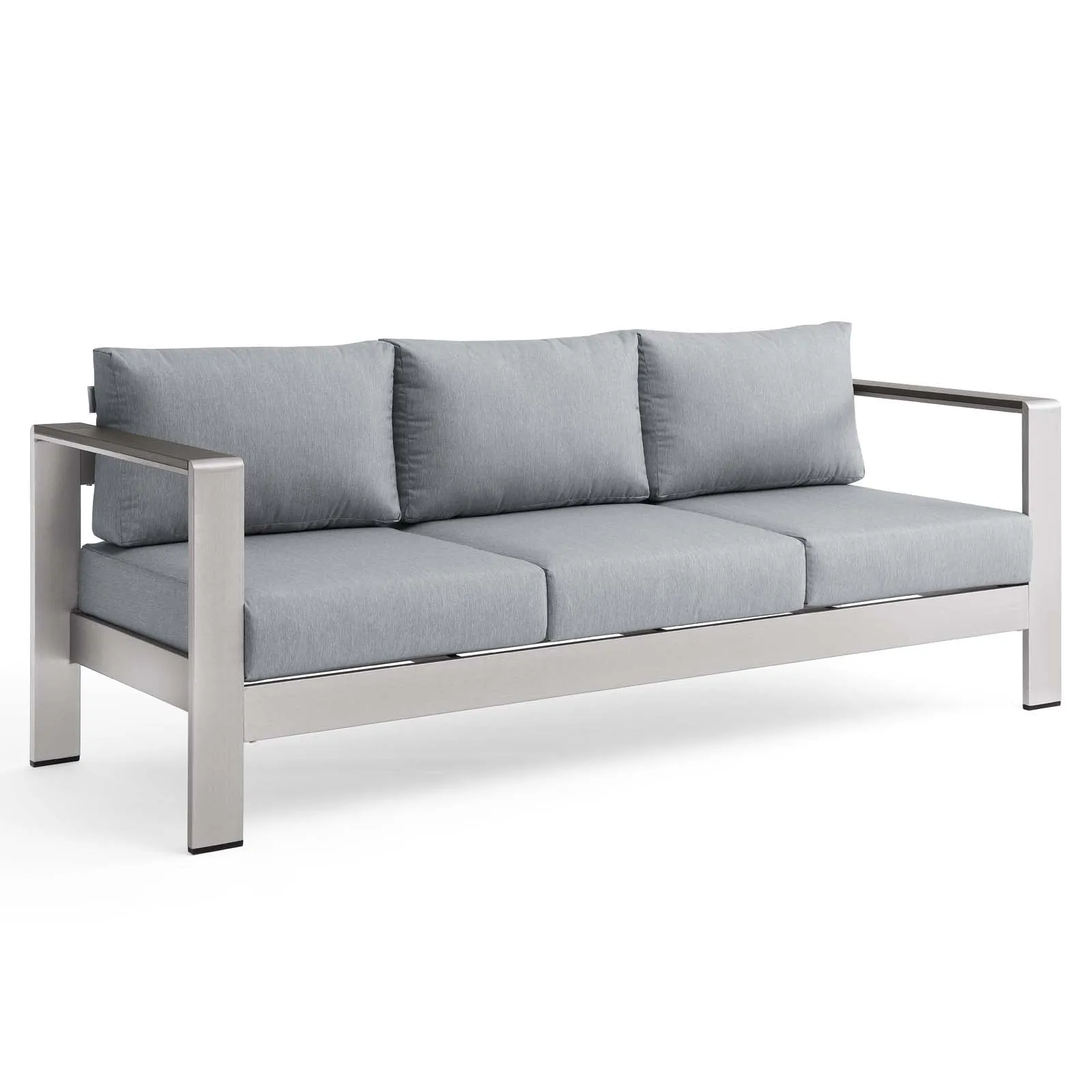 Shore Outdoor Patio Aluminum Sofa by Modway