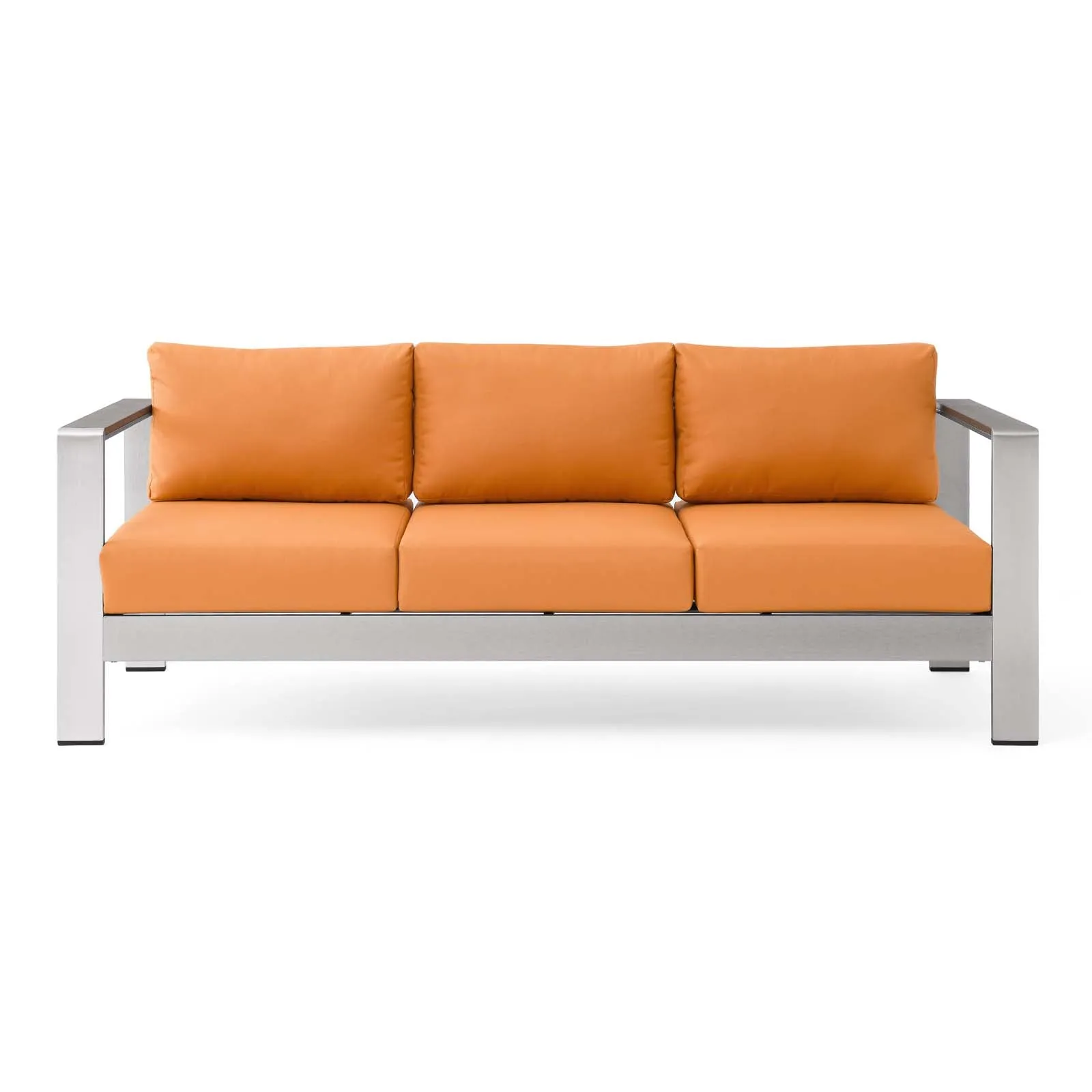Shore Outdoor Patio Aluminum Sofa by Modway