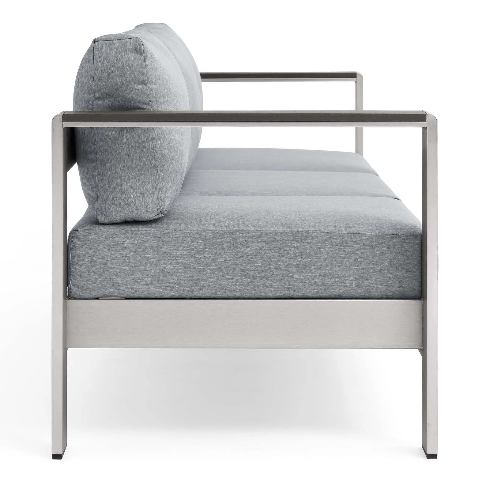 Shore Outdoor Patio Aluminum Sofa by Modway
