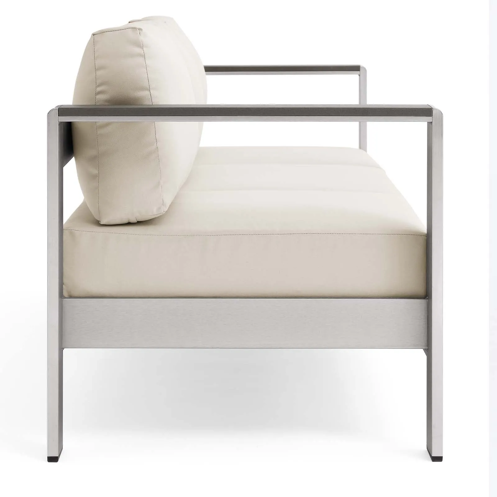 Shore Outdoor Patio Aluminum Sofa by Modway