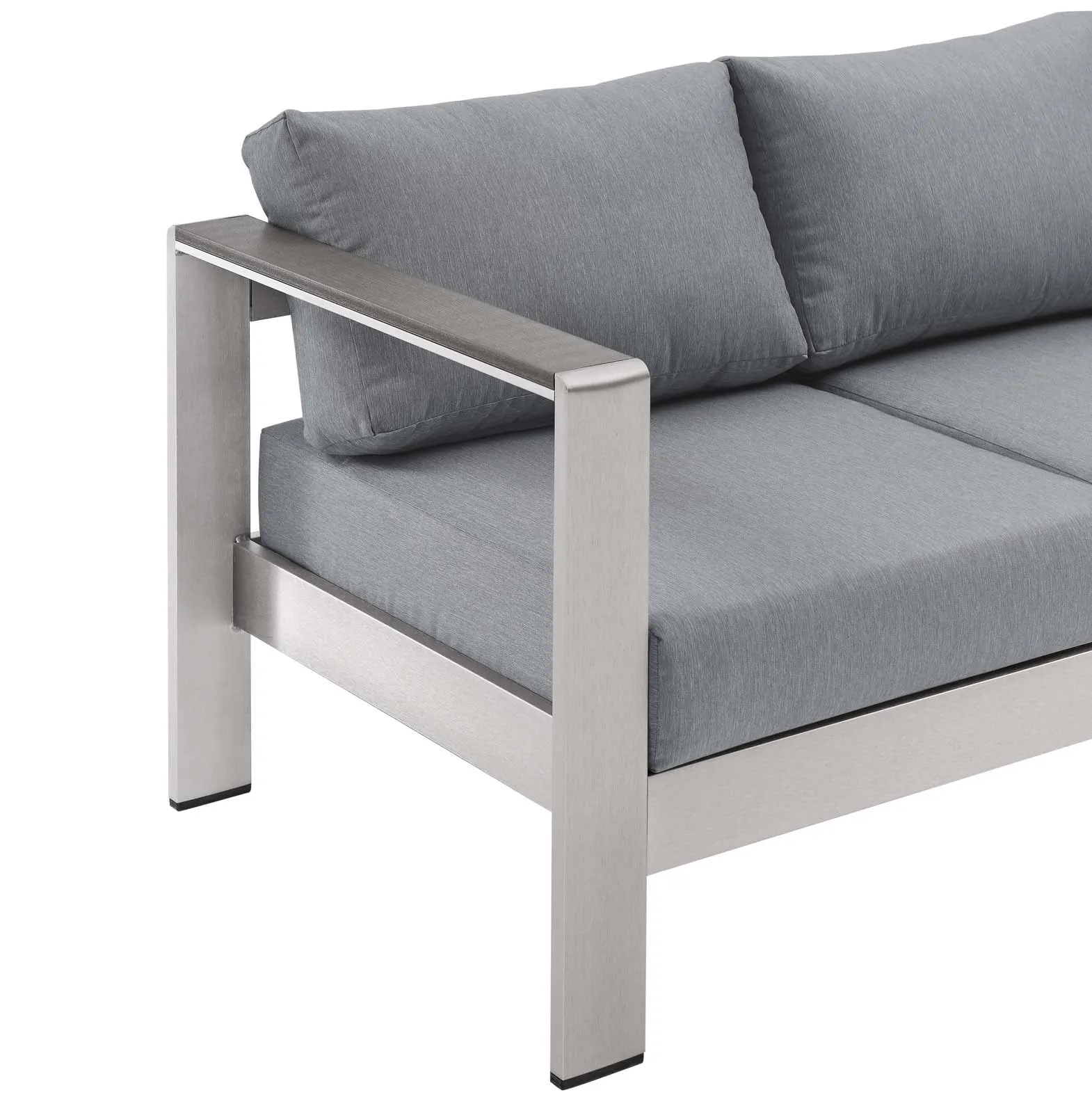 Shore Outdoor Patio Aluminum Sofa by Modway