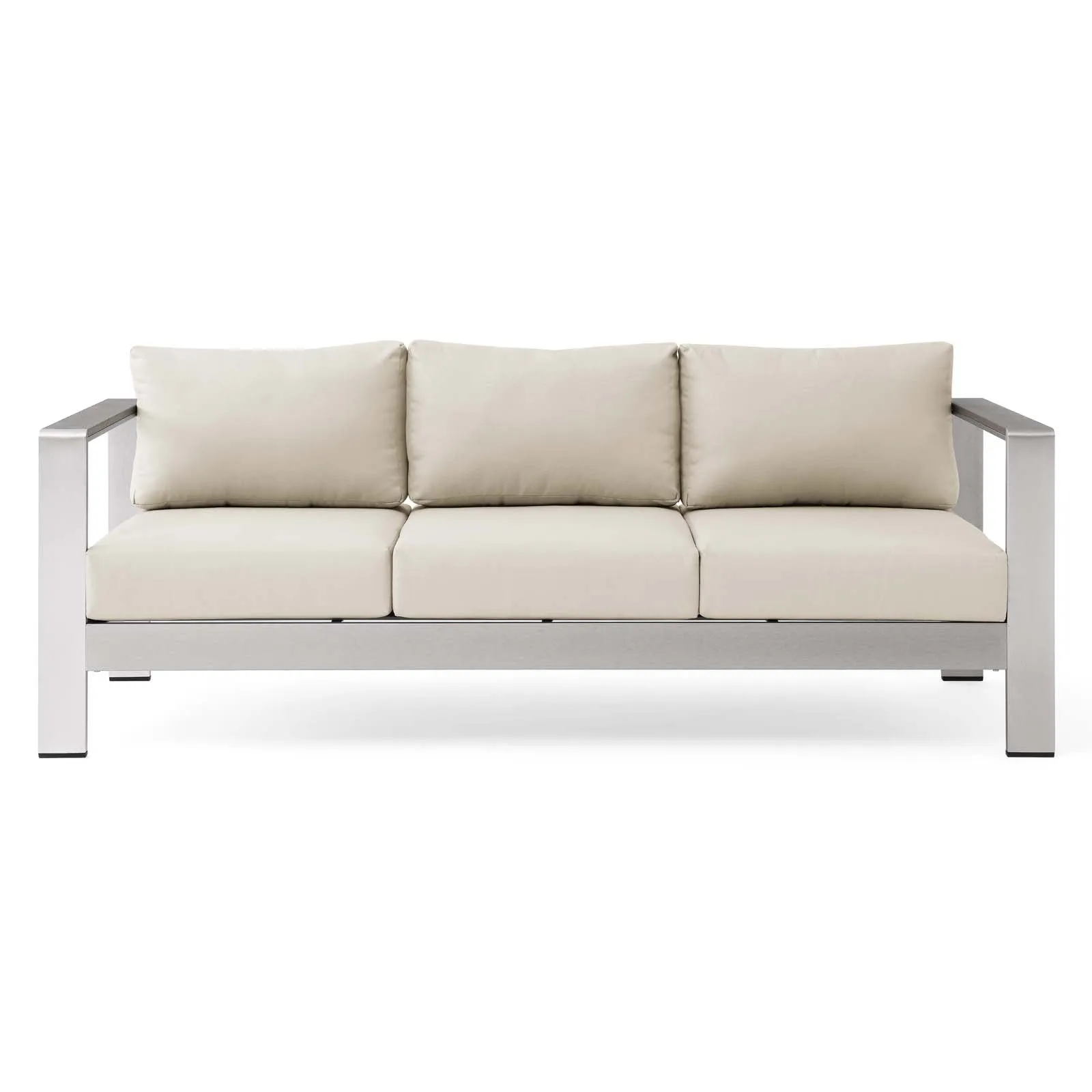 Shore Outdoor Patio Aluminum Sofa by Modway