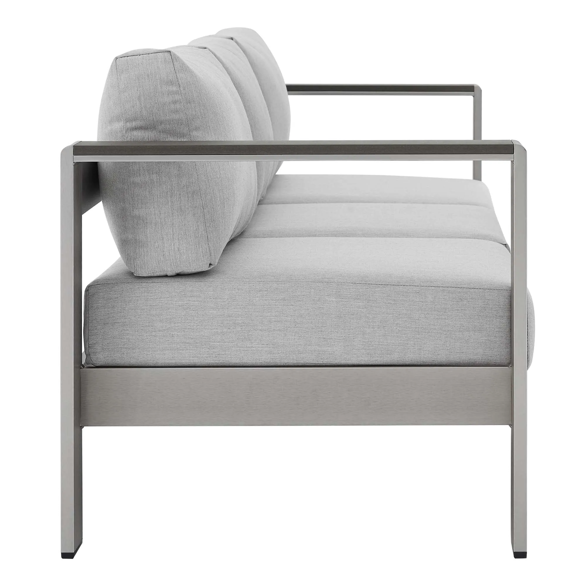 Shore Sunbrella® Fabric Aluminum Outdoor Patio Sofa by Modway