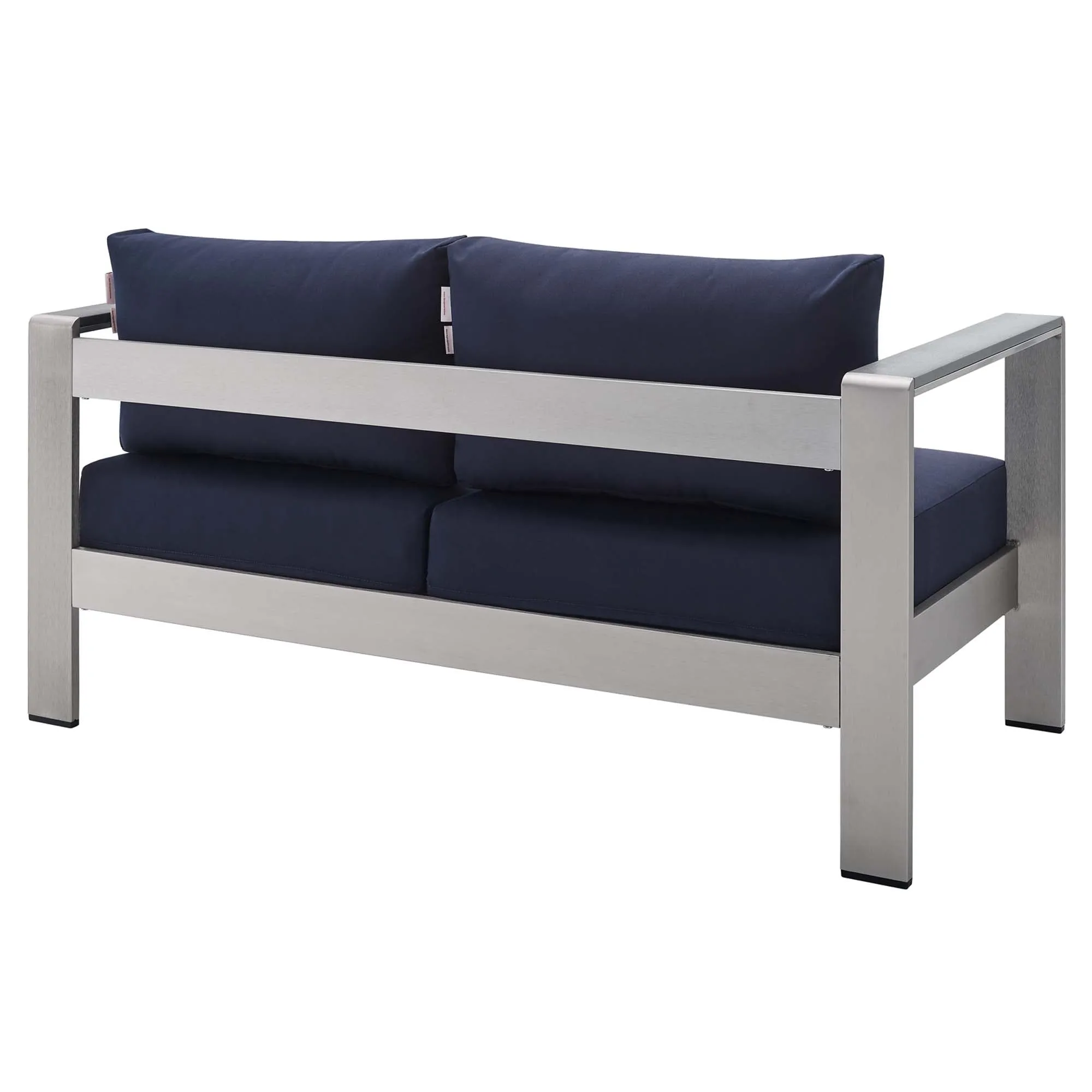 Shore Sunbrella® Fabric Outdoor Patio Aluminum 3 Piece Set by Modway