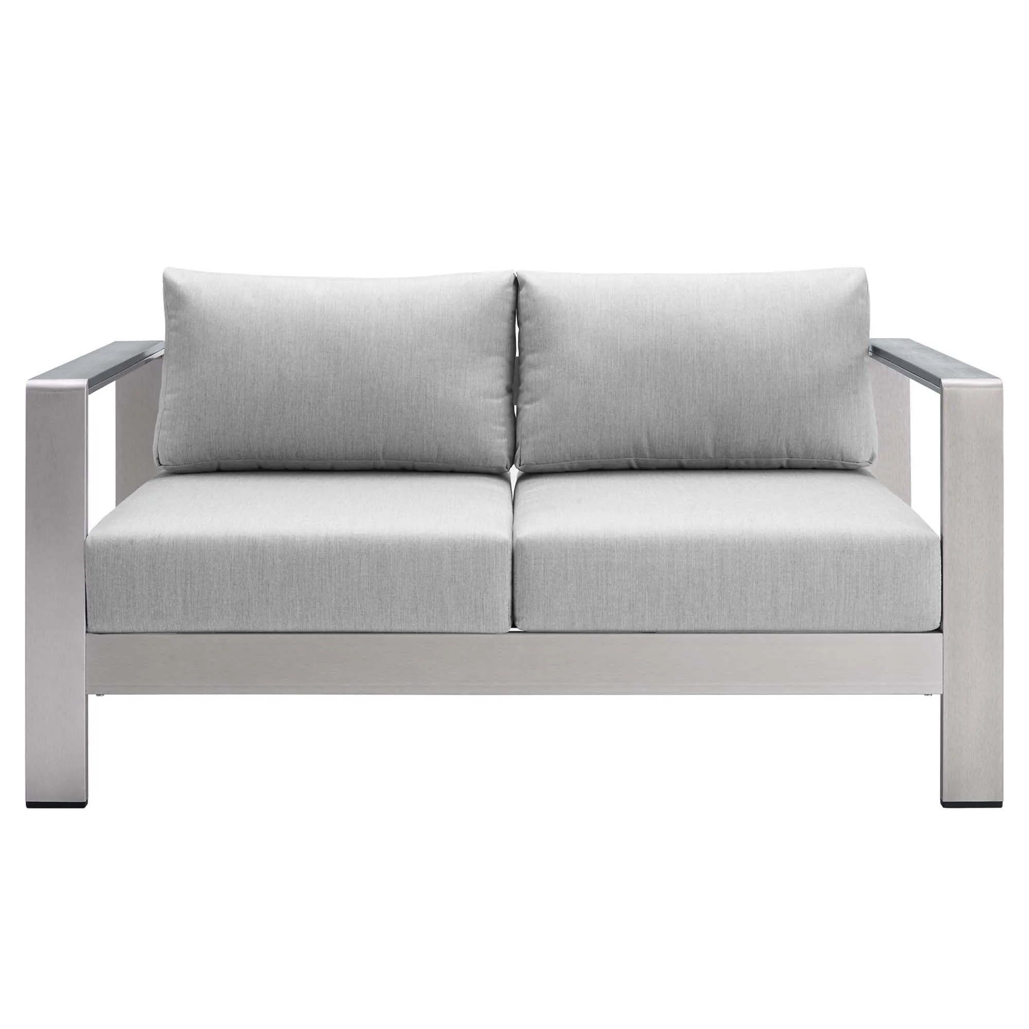 Shore Sunbrella® Fabric Outdoor Patio Aluminum 3 Piece Set by Modway