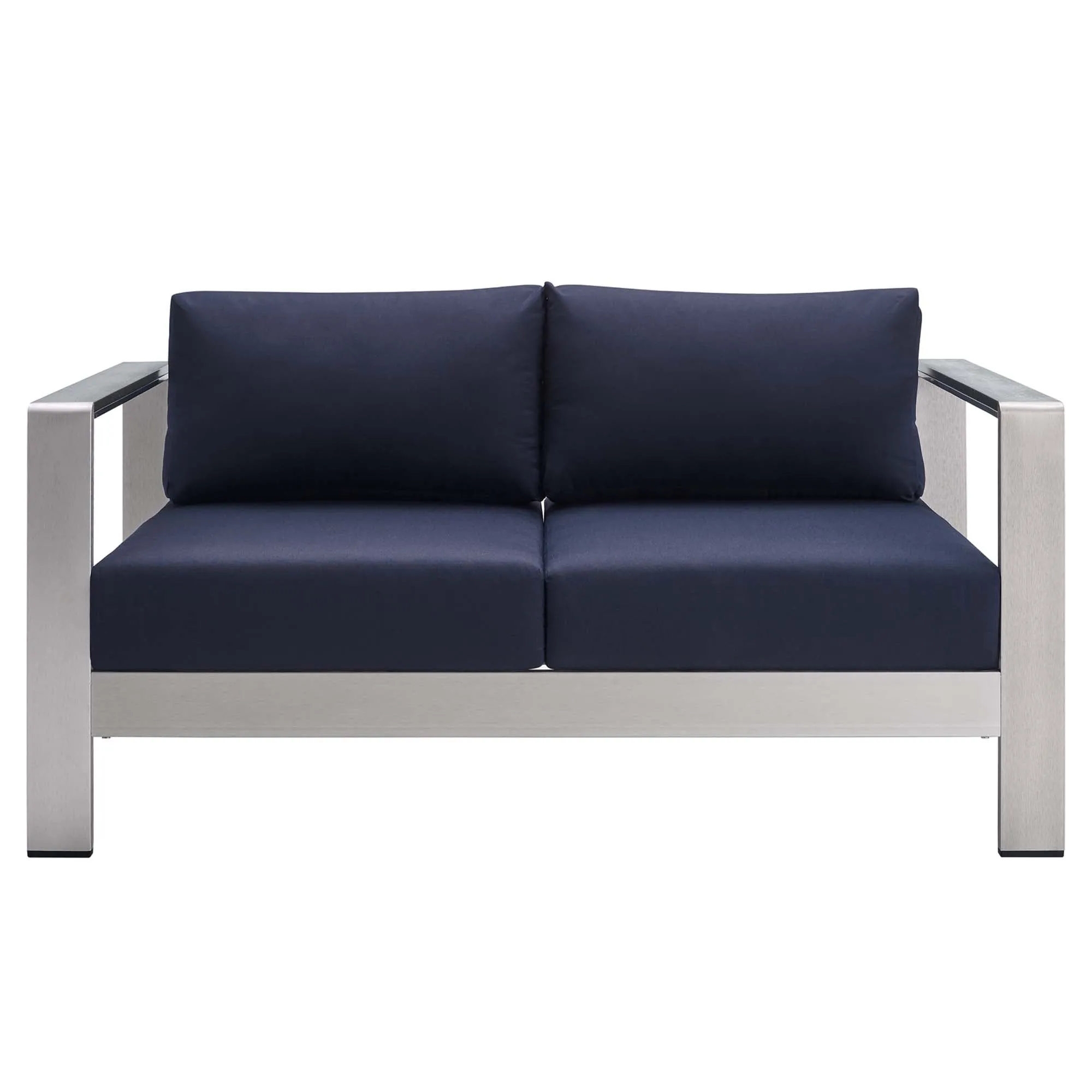 Shore Sunbrella® Fabric Outdoor Patio Aluminum 3 Piece Set by Modway