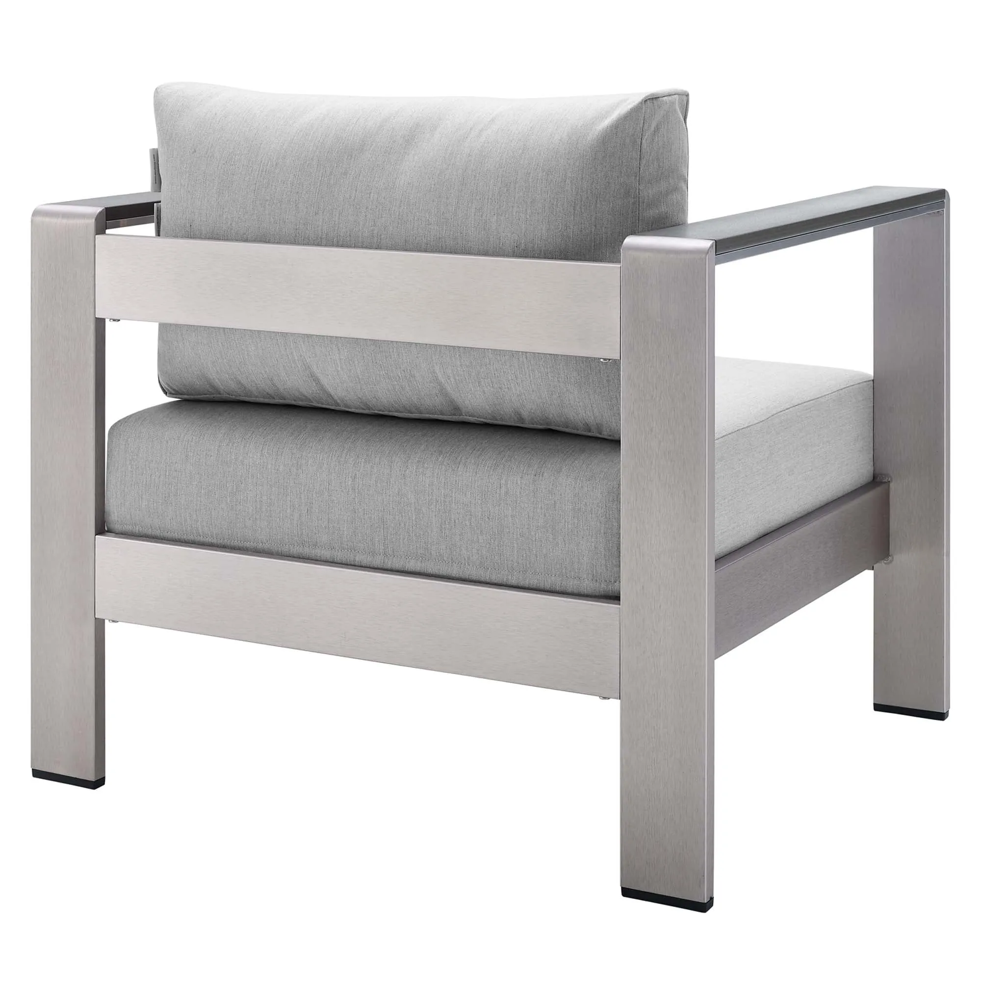 Shore Sunbrella® Fabric Outdoor Patio Aluminum 4 Piece Set by Modway