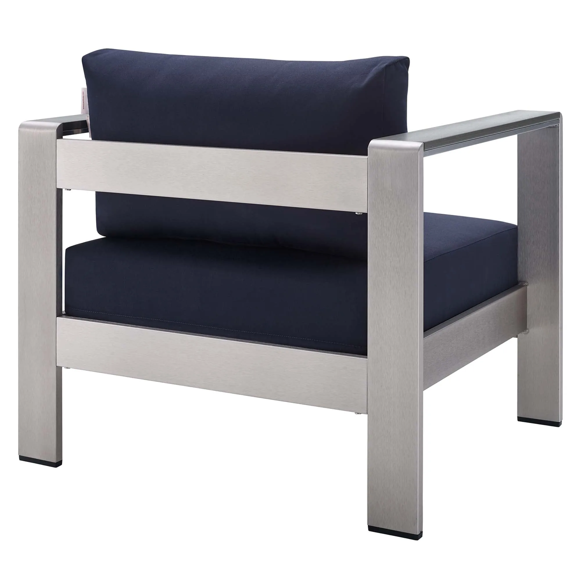 Shore Sunbrella® Fabric Outdoor Patio Aluminum 4 Piece Set by Modway