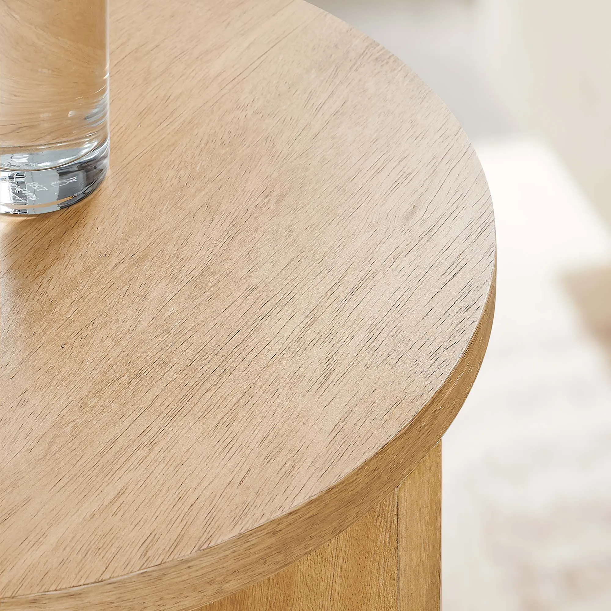 Silas Round Wood Side Table by Modway