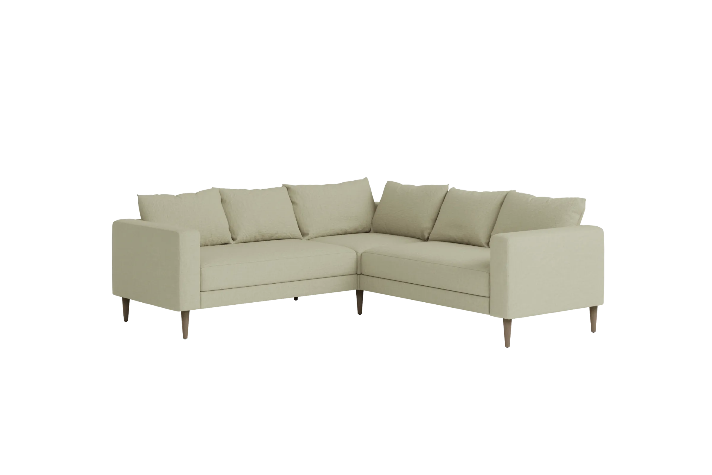 Slipcover: The Essential Corner Sectional (5 Seat) in Hemp