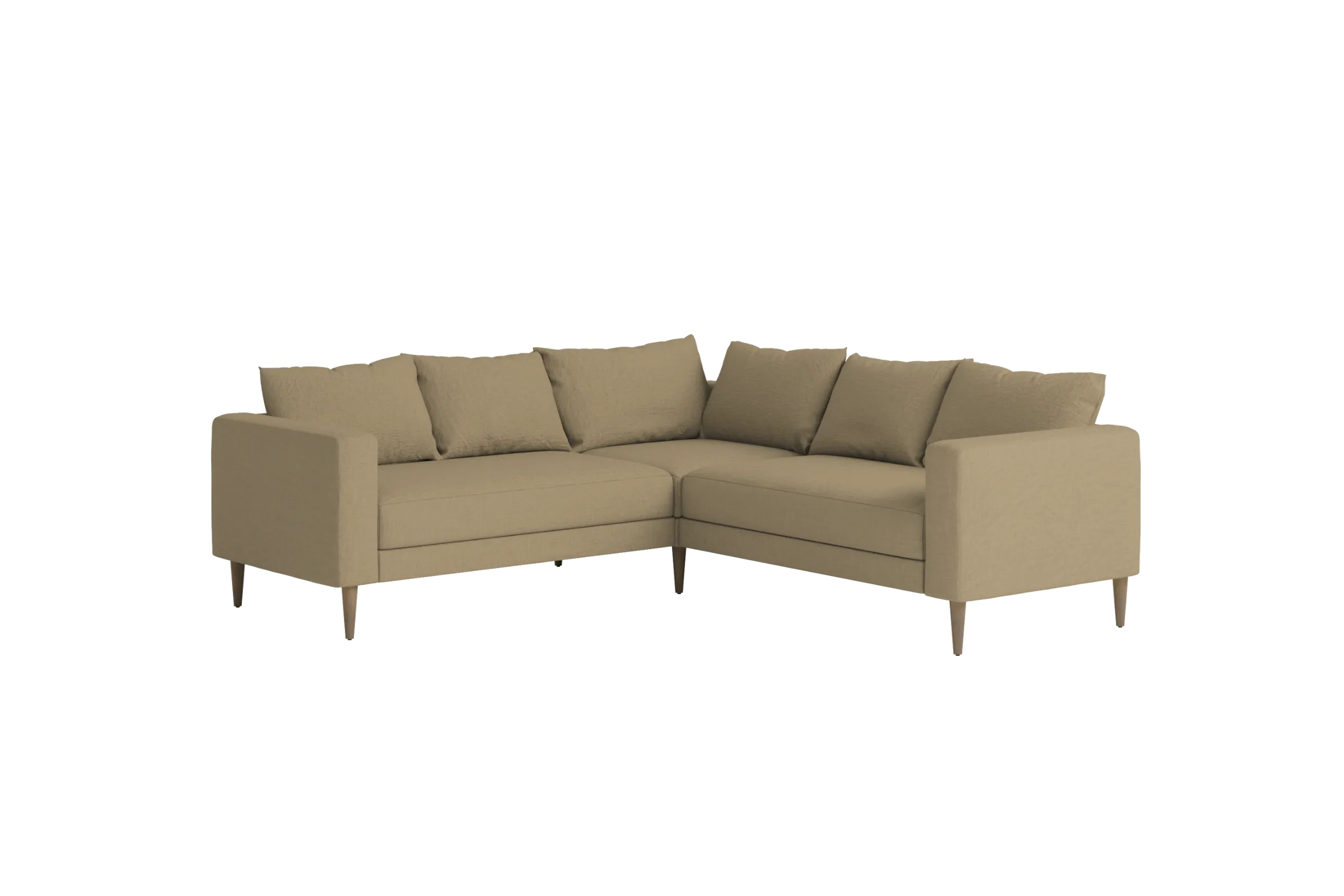 Slipcover: The Essential Corner Sectional (5 Seat) in Hemp