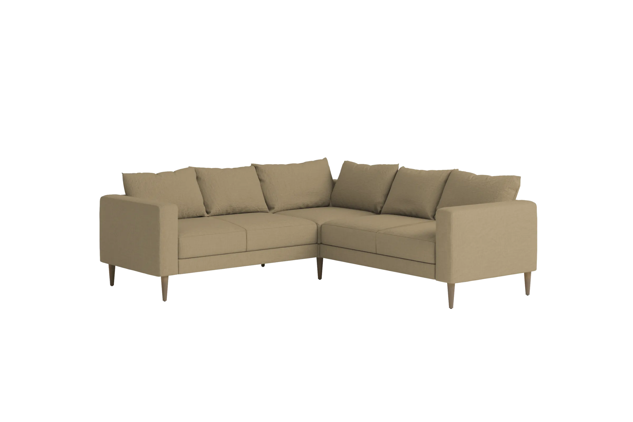 Slipcover: The Essential Corner Sectional (5 Seat) in Hemp