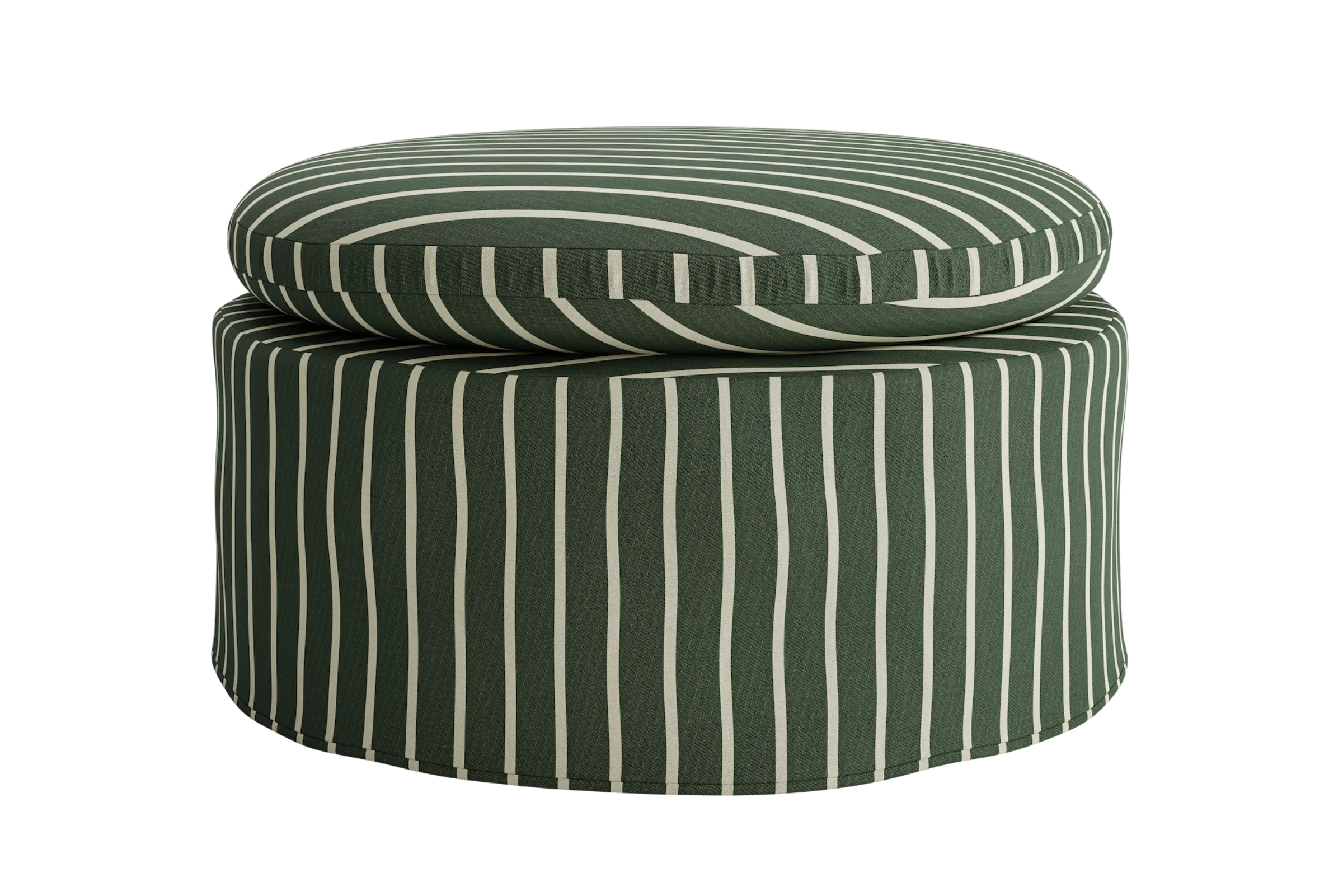 Slipcover: The Evergreen Ottoman