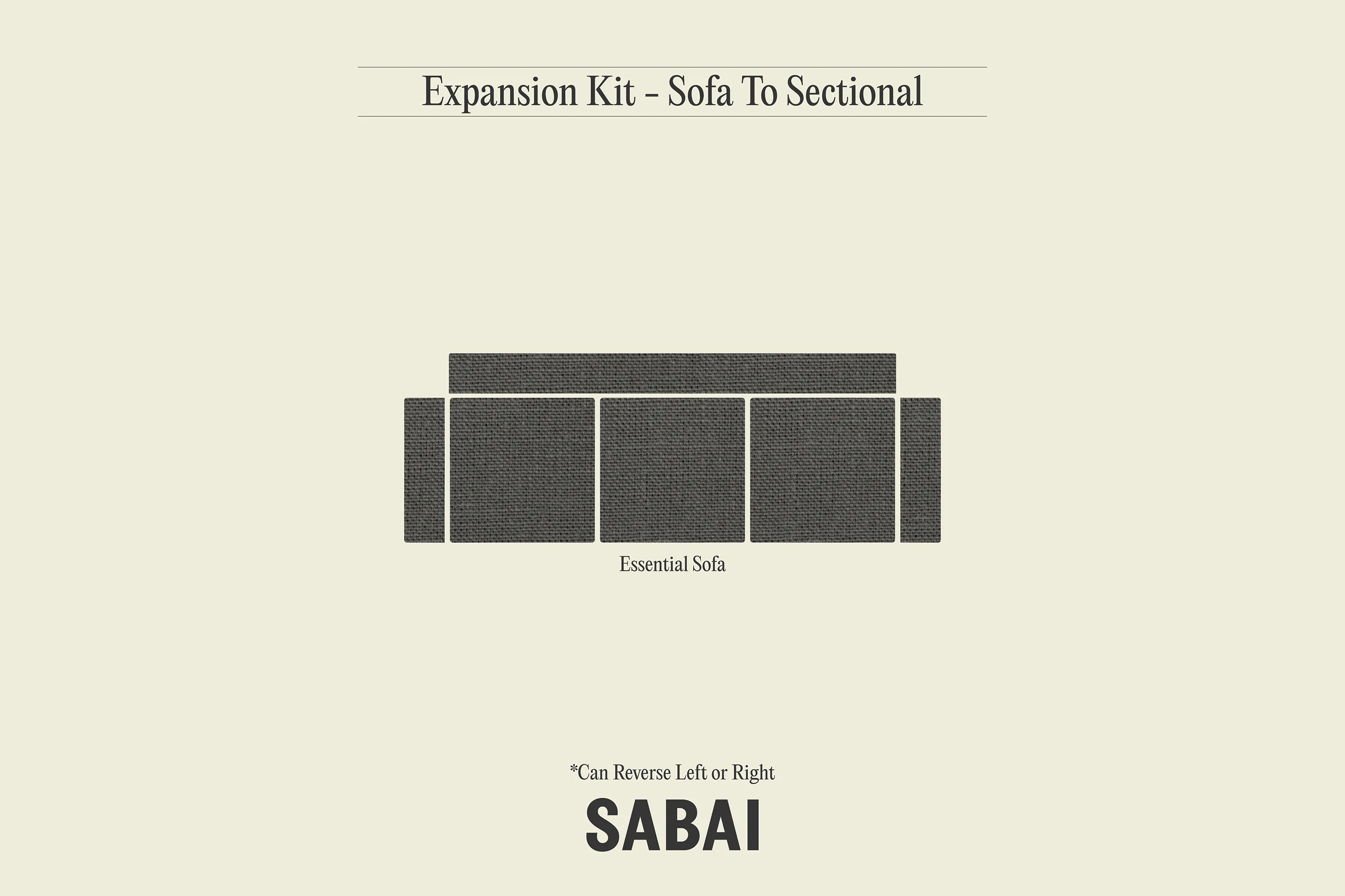 Sofa to Sectional Kit