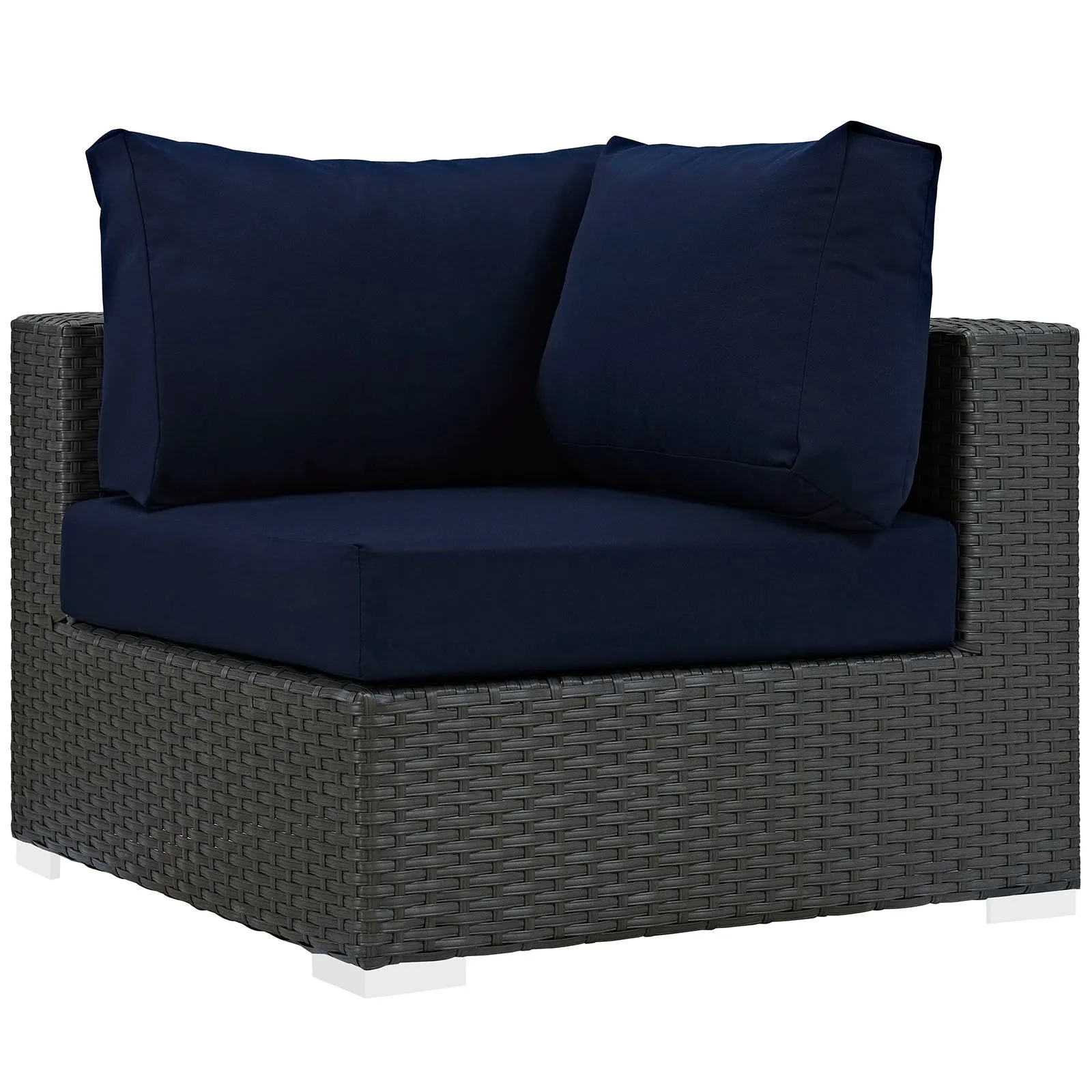 Sojourn 10 Piece Outdoor Patio Sunbrella® Sectional Set by Modway