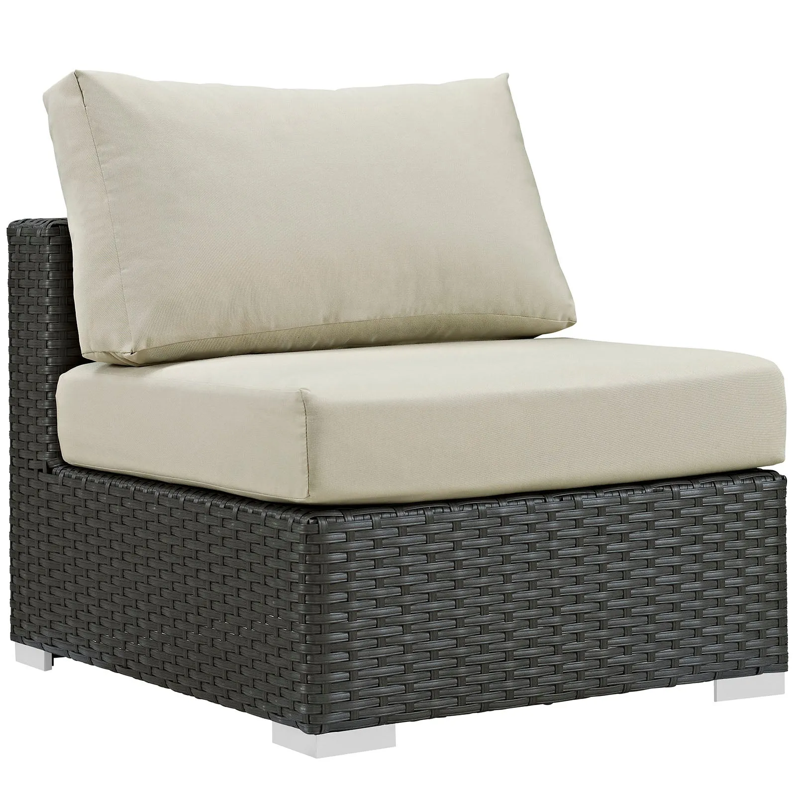 Sojourn 10 Piece Outdoor Patio Sunbrella® Sectional Set by Modway