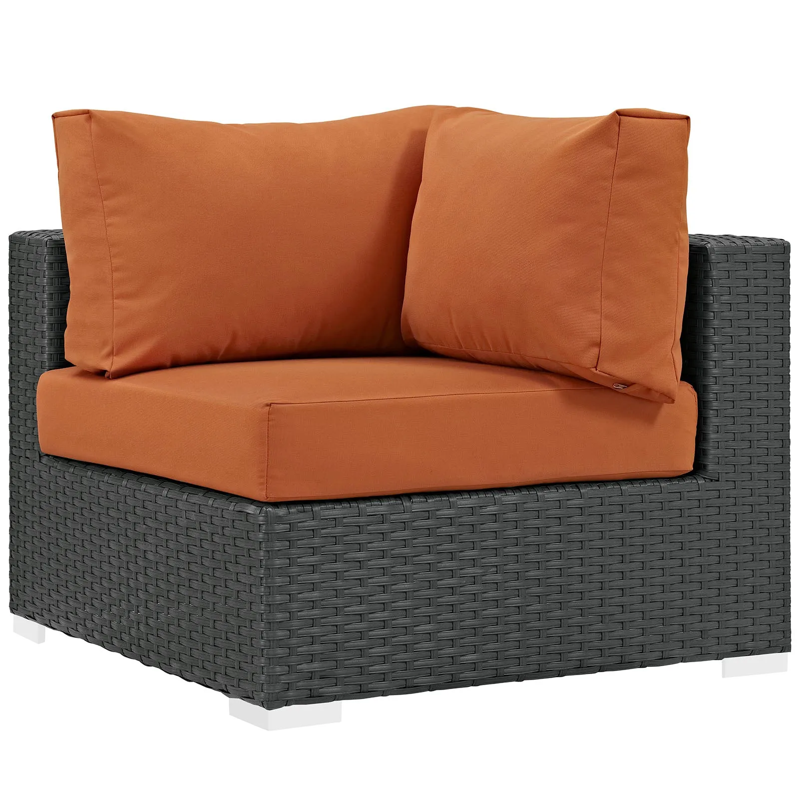 Sojourn 10 Piece Outdoor Patio Sunbrella® Sectional Set by Modway